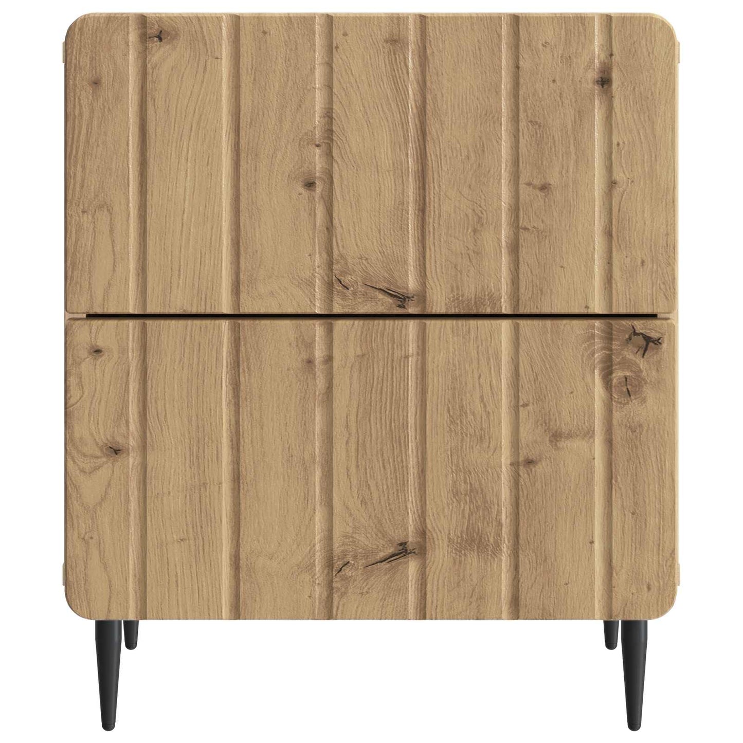 vidaXL Κομοδίνο Artisan Δρυς 43 x 34,5 x 49,5 εκ Επεξεργασμένο Ξύλο