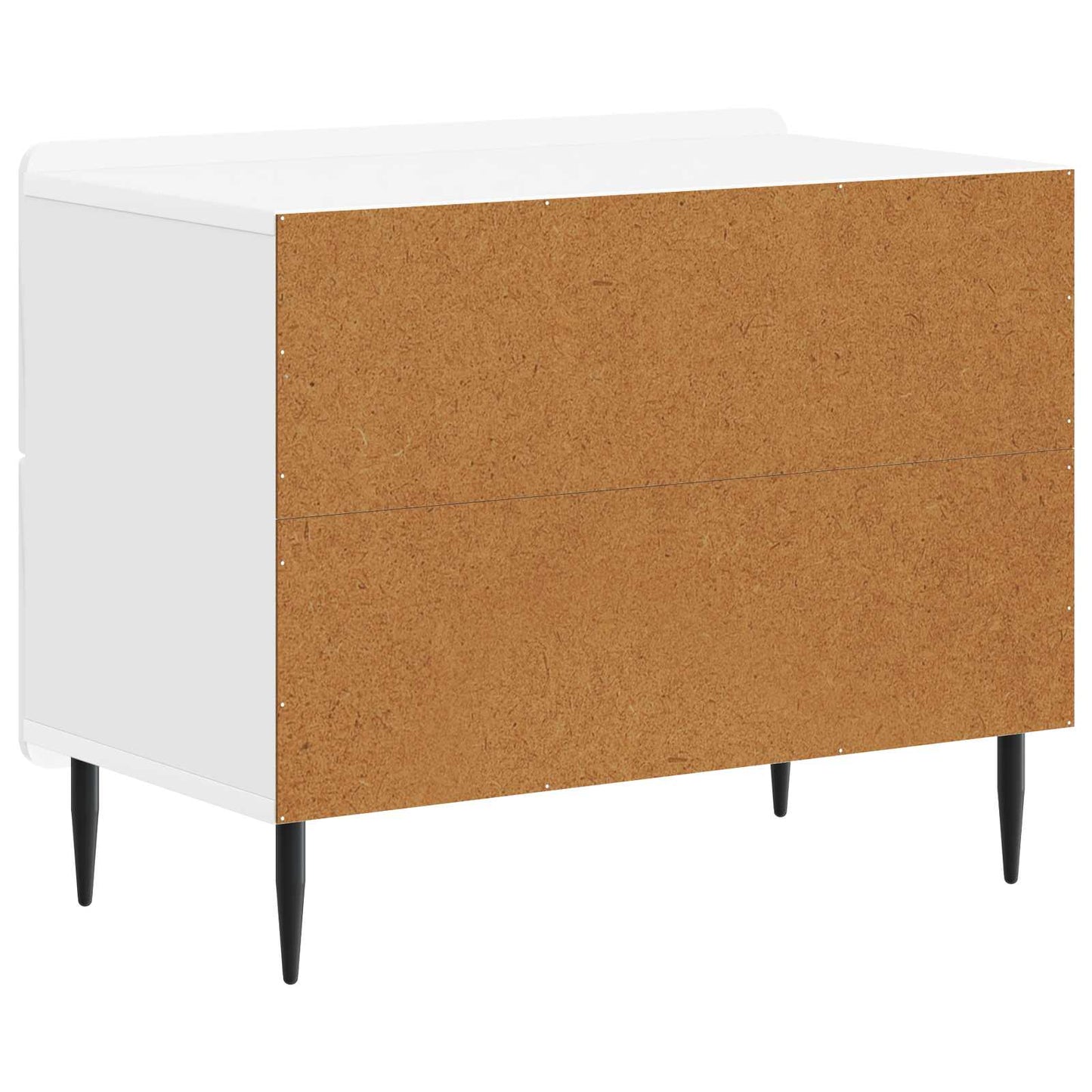 vidaXL Κομοδίνο με συρτάρι Γυαλιστερό Λευκό 62 x 34,5 x 49,5 εκ.