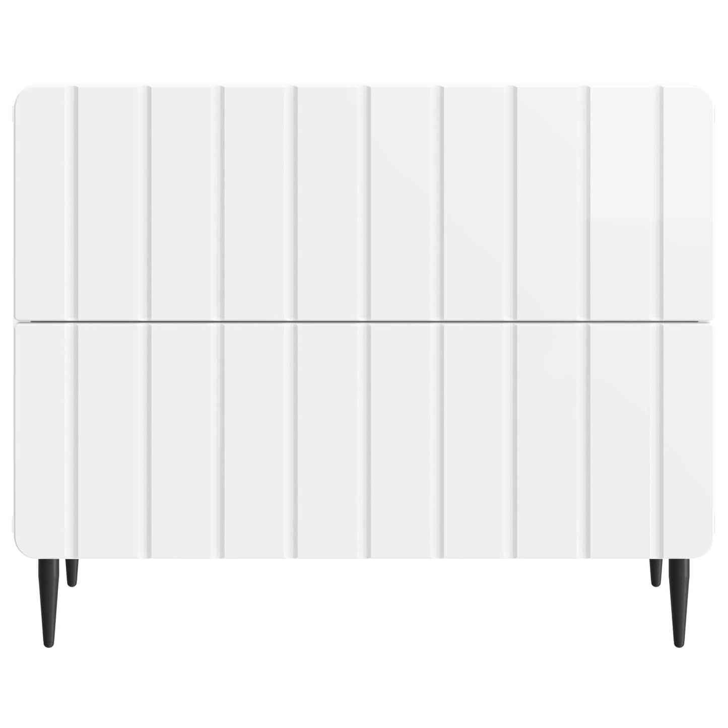 vidaXL Κομοδίνο με συρτάρι Γυαλιστερό Λευκό 62 x 34,5 x 49,5 εκ.