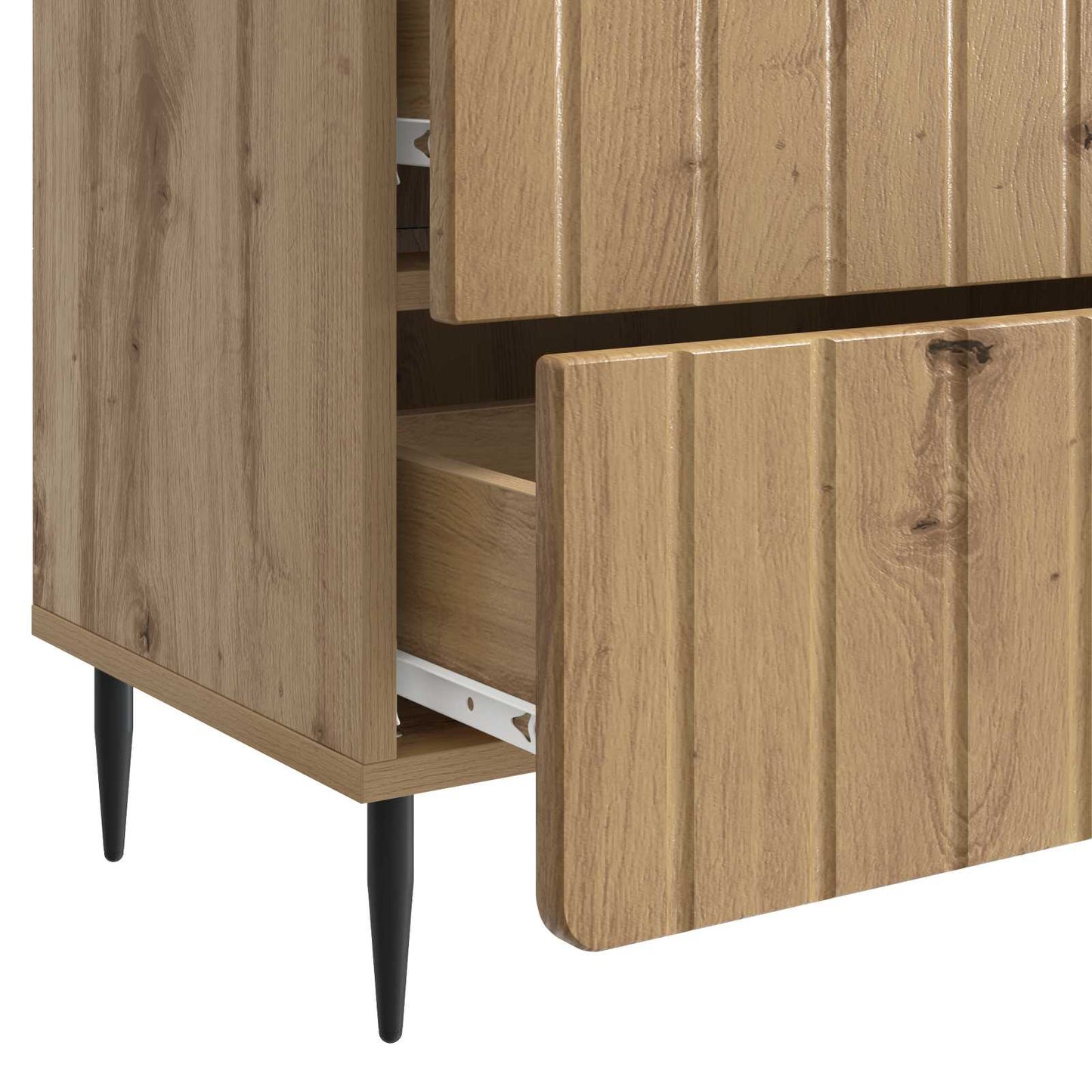 vidaXL Κομοδίνο Artisan Δρυς 62 x 34,5 x 49,5 εκ. Επεξεργασμένο Ξύλο