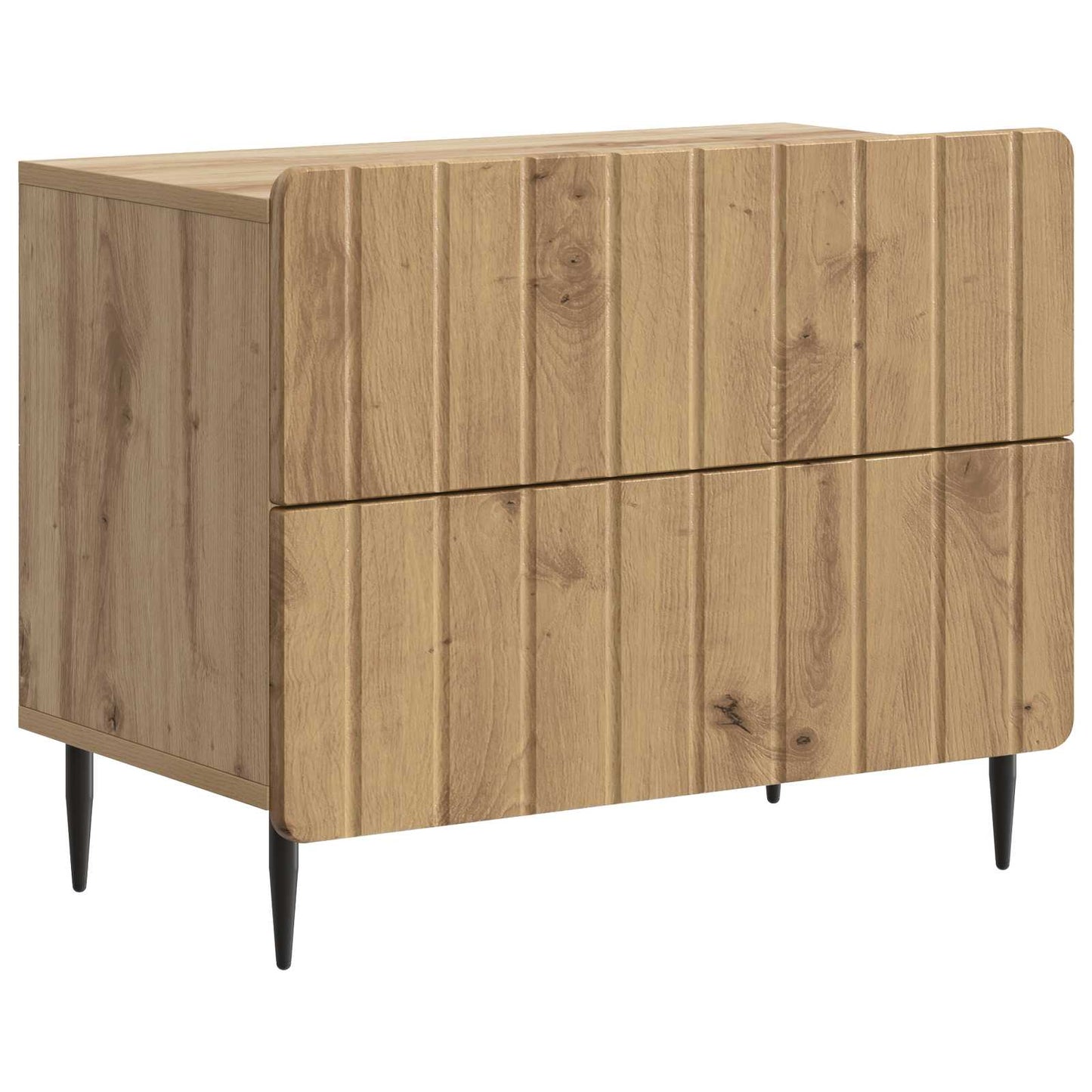 vidaXL Κομοδίνο Artisan Δρυς 62 x 34,5 x 49,5 εκ. Επεξεργασμένο Ξύλο