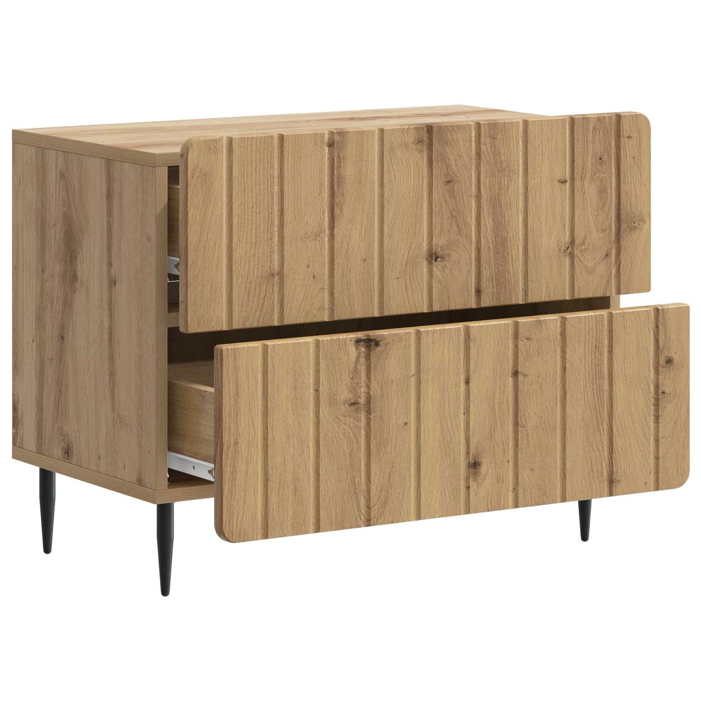 vidaXL Κομοδίνο Artisan Δρυς 62 x 34,5 x 49,5 εκ. Επεξεργασμένο Ξύλο