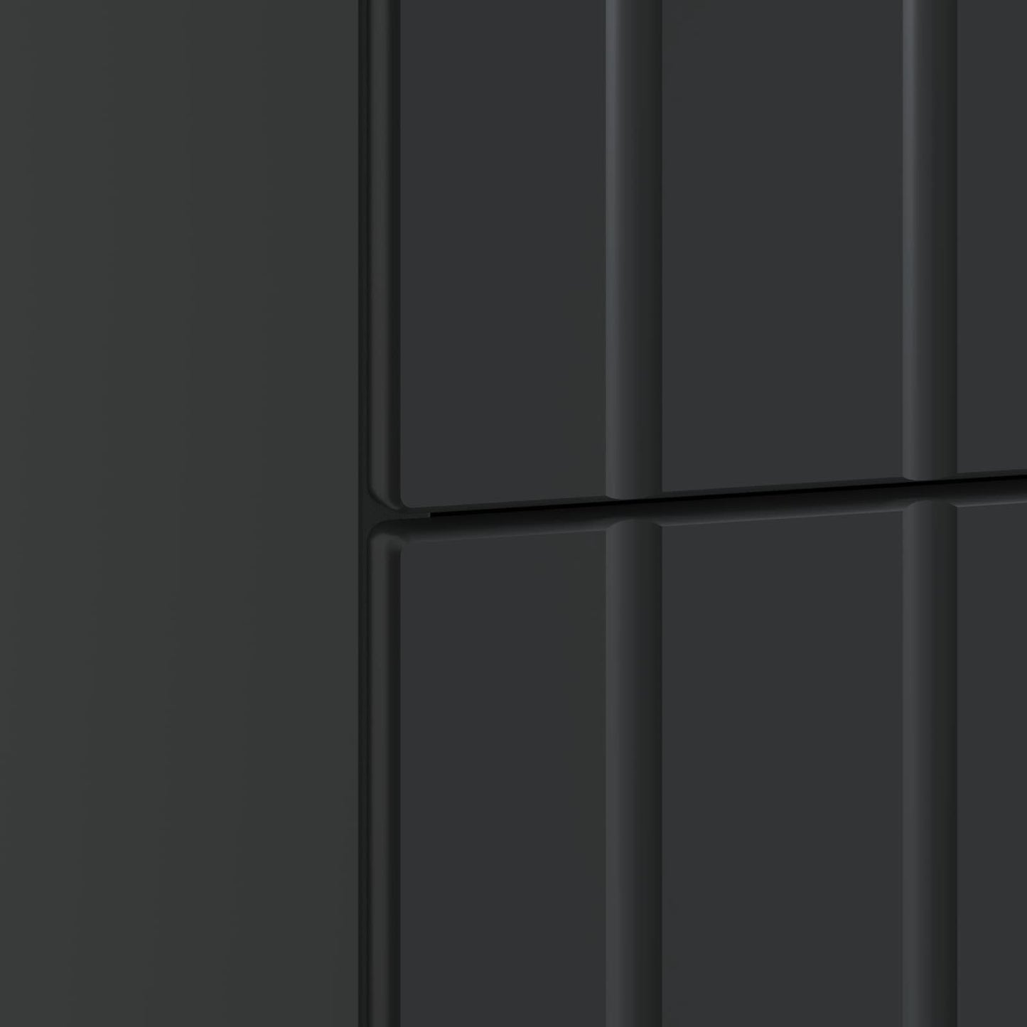 vidaXL Κομοδίνο με συρτάρι Μαύρο 43x 41 x 68 εκ Επεξεργασμένο Ξύλο