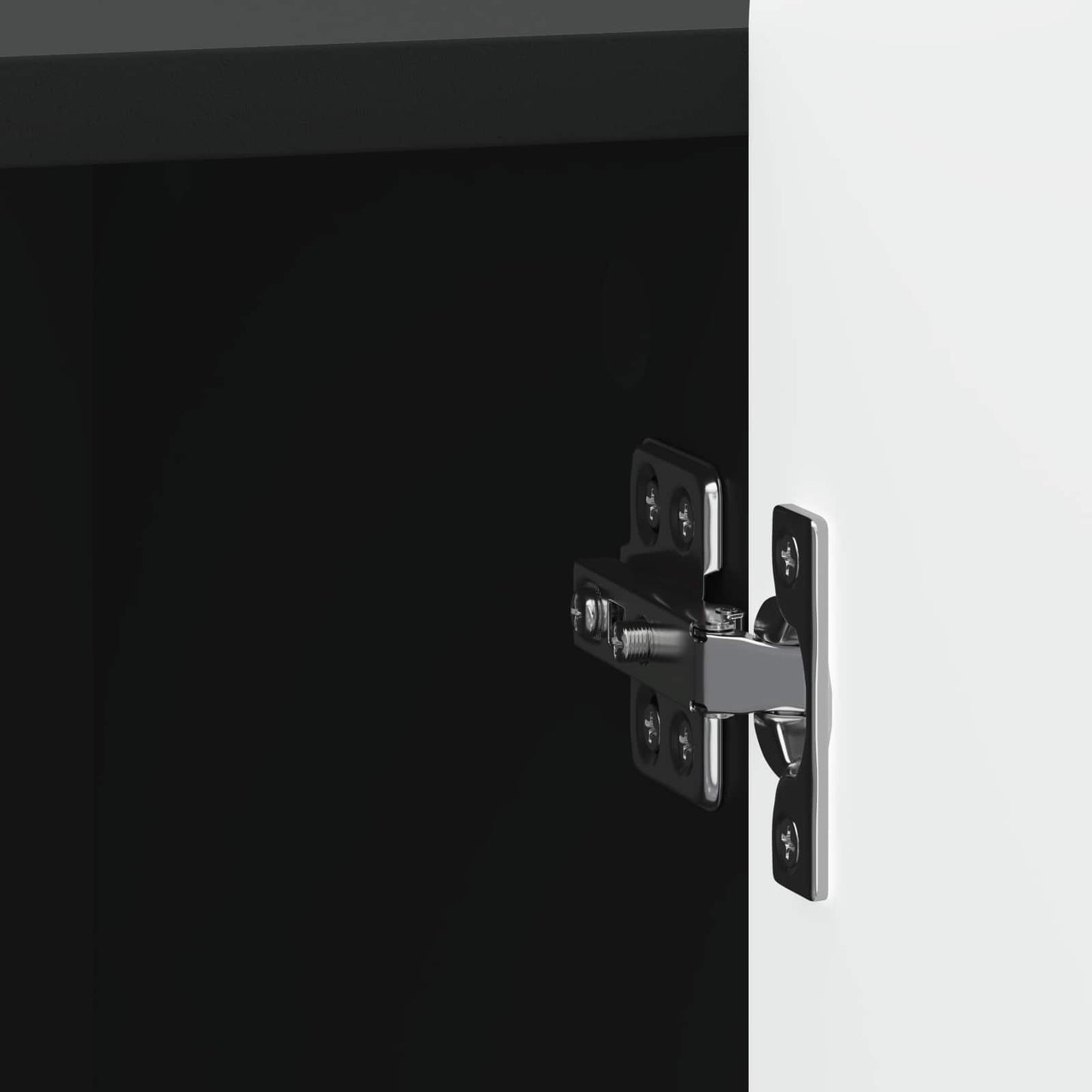 vidaXL Κομοδίνο Μαύρο 43 x 34,5 x 52 εκ Επεξεργασμένο Ξύλο