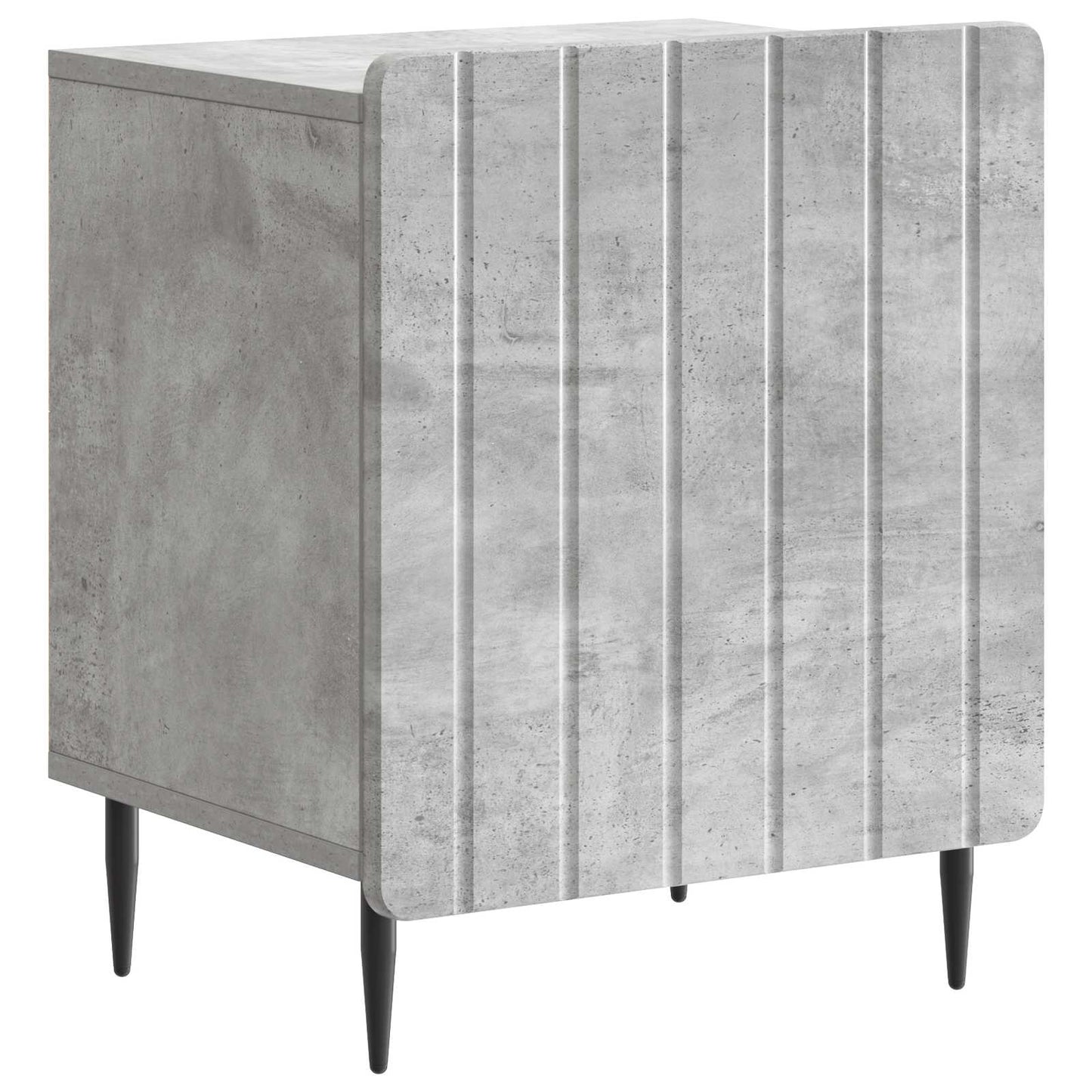vidaXL Κομοδίνο 2 τμχ. Γκρι Σκυροδέματος 43 x 34,5 x 52 εκ