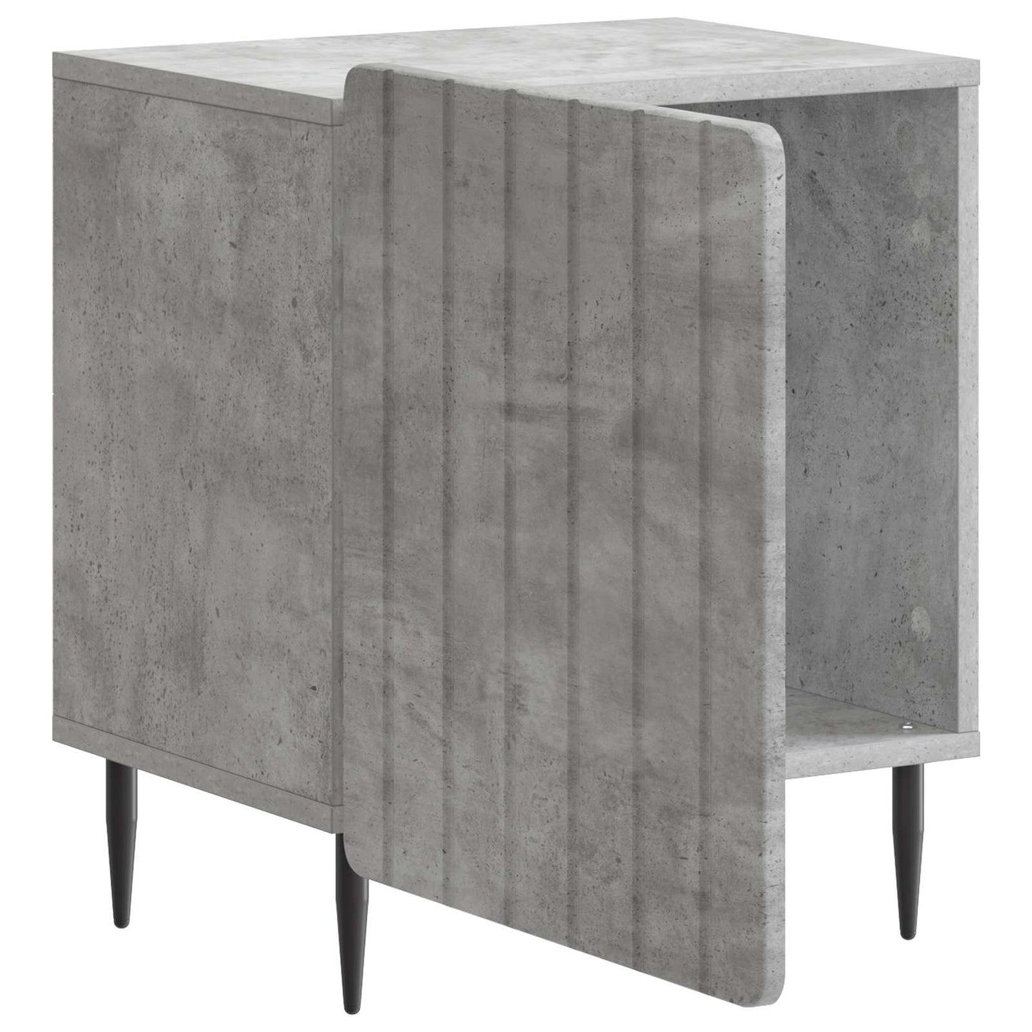 vidaXL Κομοδίνο 2 τμχ. Γκρι Σκυροδέματος 43 x 34,5 x 52 εκ