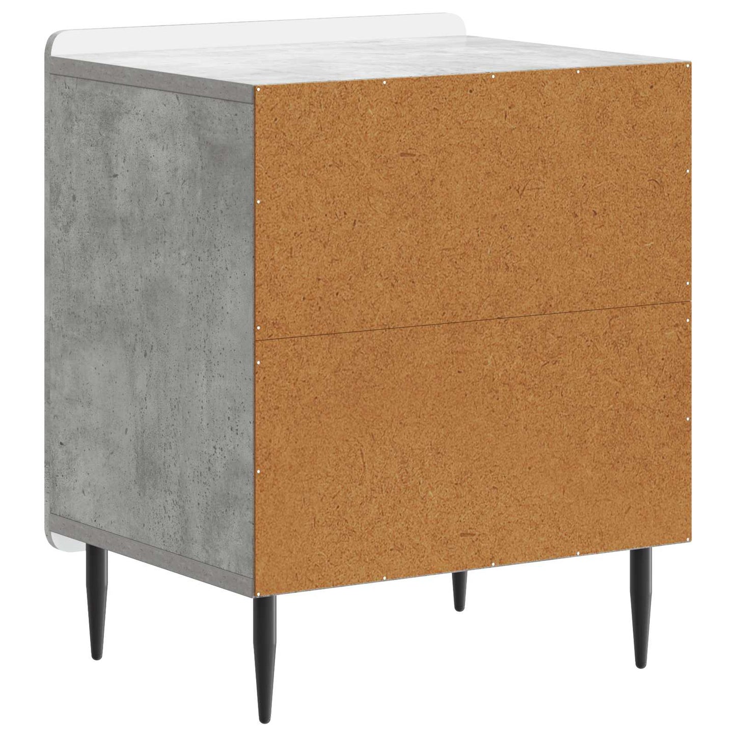 vidaXL Κομοδίνο 2 τμχ. Γκρι Σκυροδέματος 43 x 34,5 x 52 εκ
