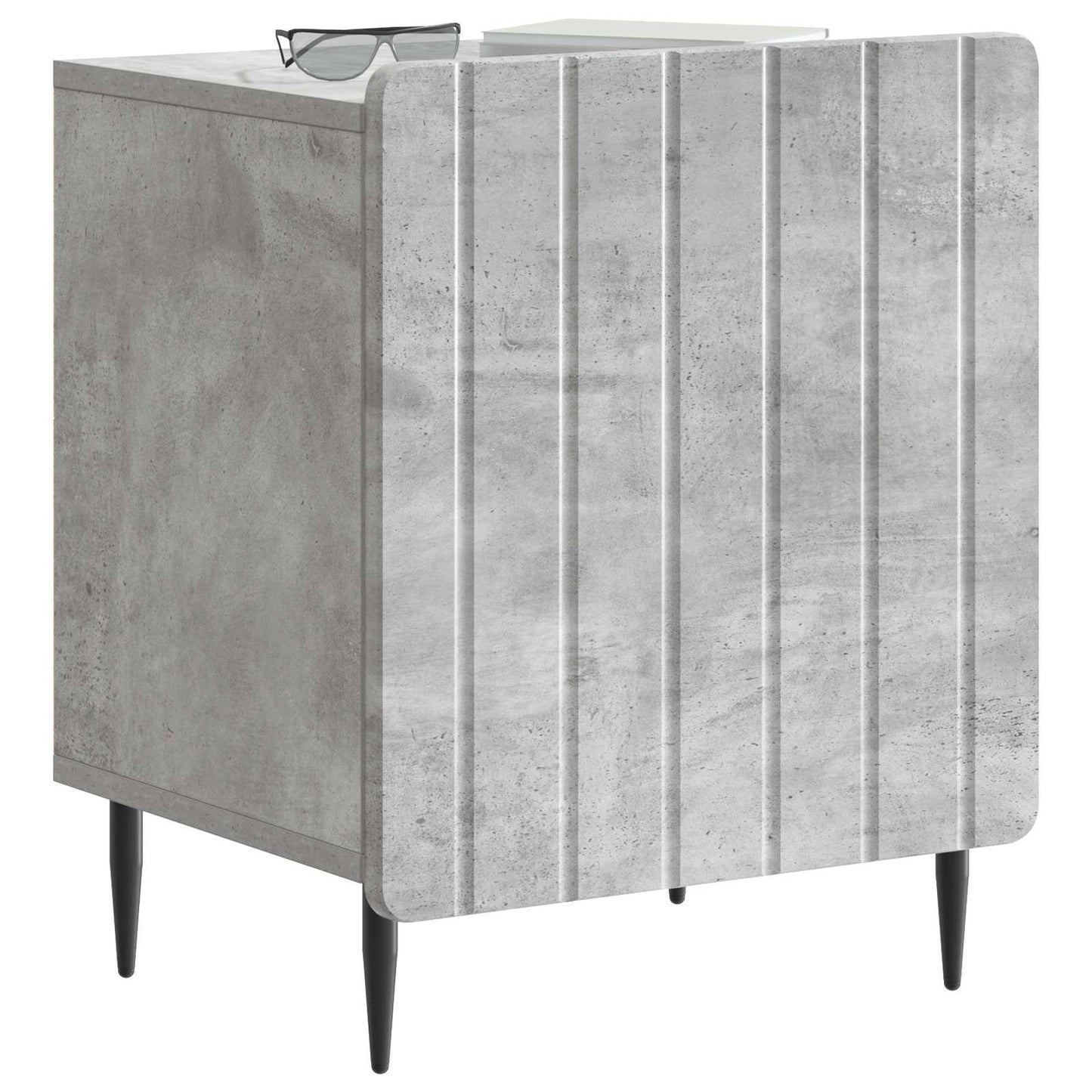 vidaXL Κομοδίνο 2 τμχ. Γκρι Σκυροδέματος 43 x 34,5 x 52 εκ