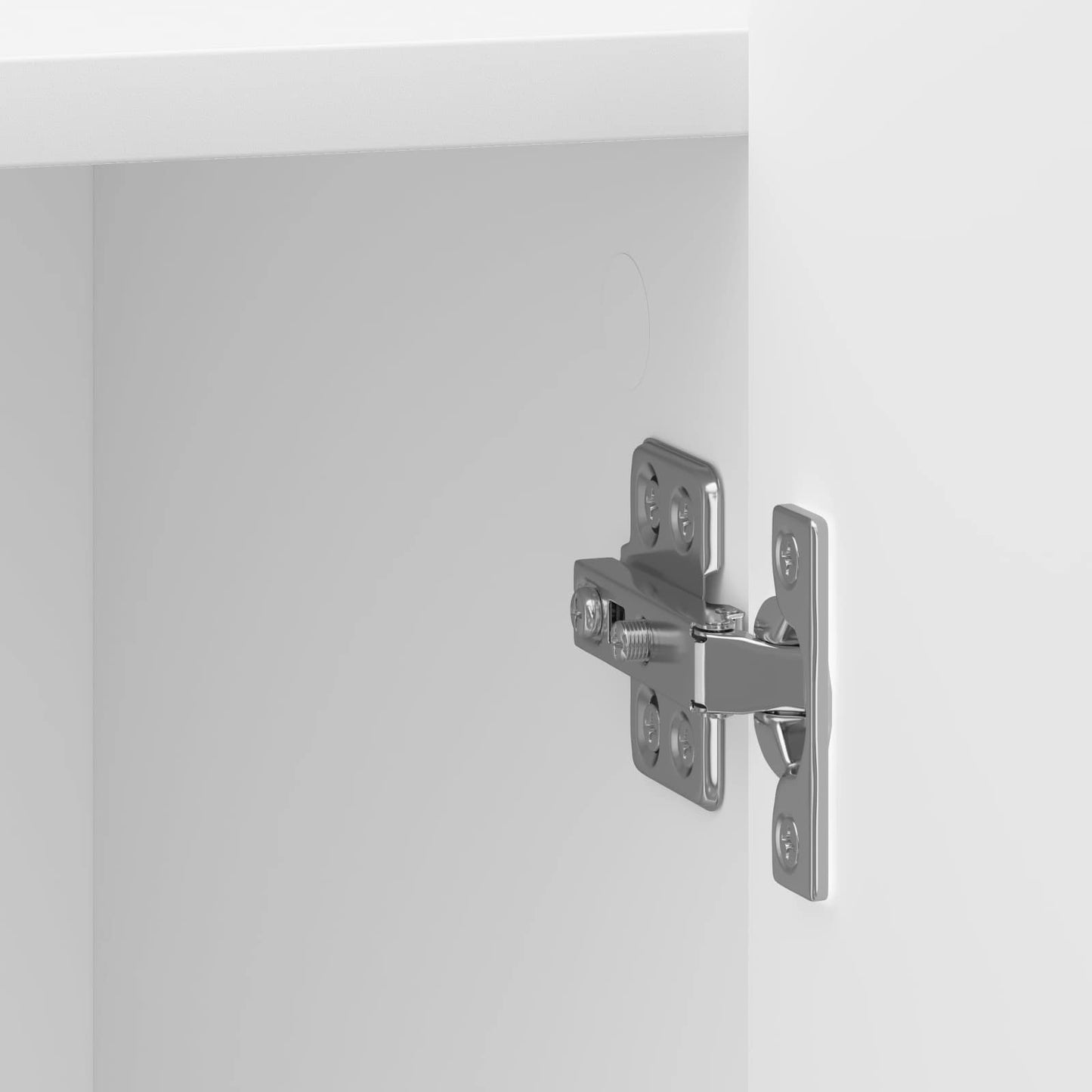 vidaXL Κομοδίνο 2 τμχ. Γυαλιστερό Λευκό 43 x 34,5 x 52 εκ