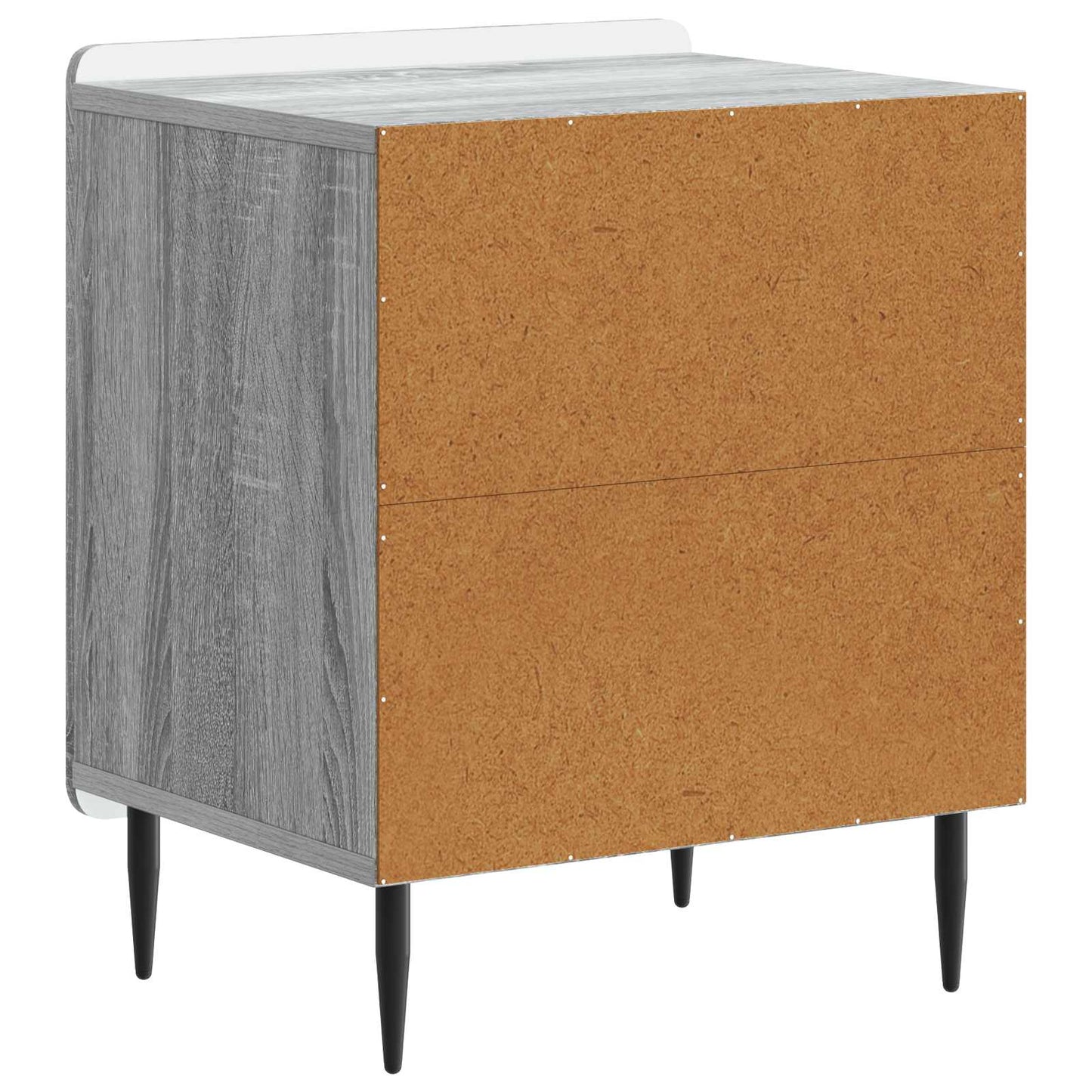 vidaXL Κομοδίνο 2 τμχ. Γκρι Sonoma 43 x 34,5 x 52 εκ