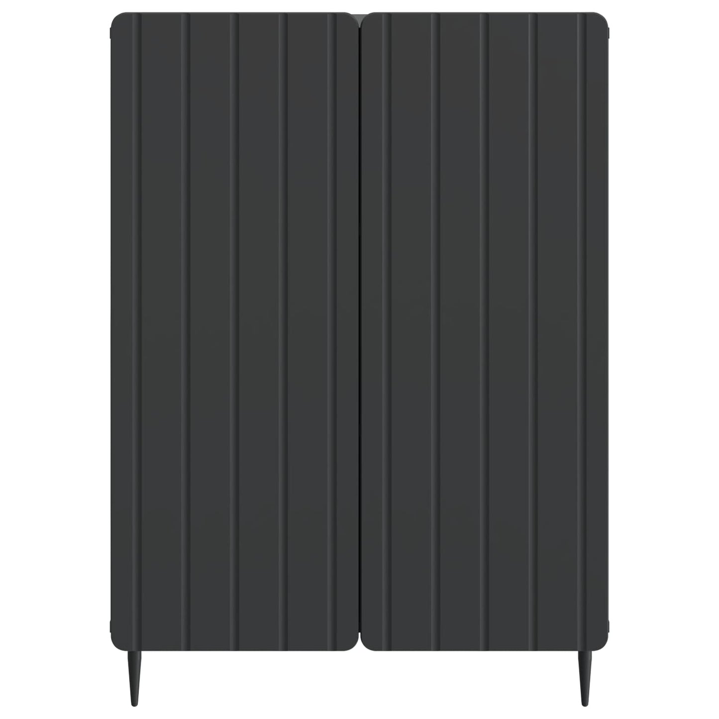 vidaXL Πλαϊνό γραφείο Μαύρο 66 x 34,5 x 92 εκ. Επεξεργασμένο Ξύλο