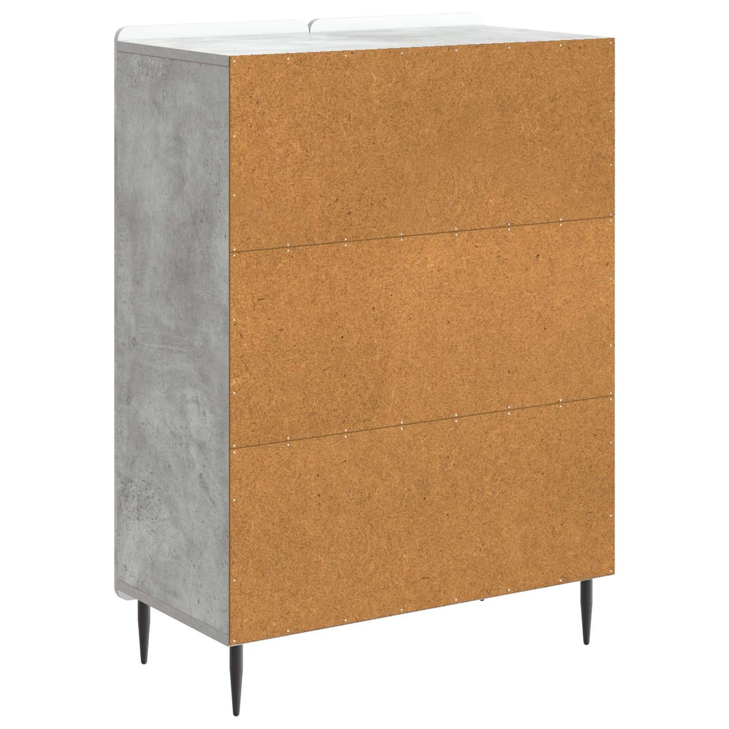 vidaXL Πλαϊνό γραφείο Γκρι Σκυροδέματος 66 x 34,5 x 92 εκ.