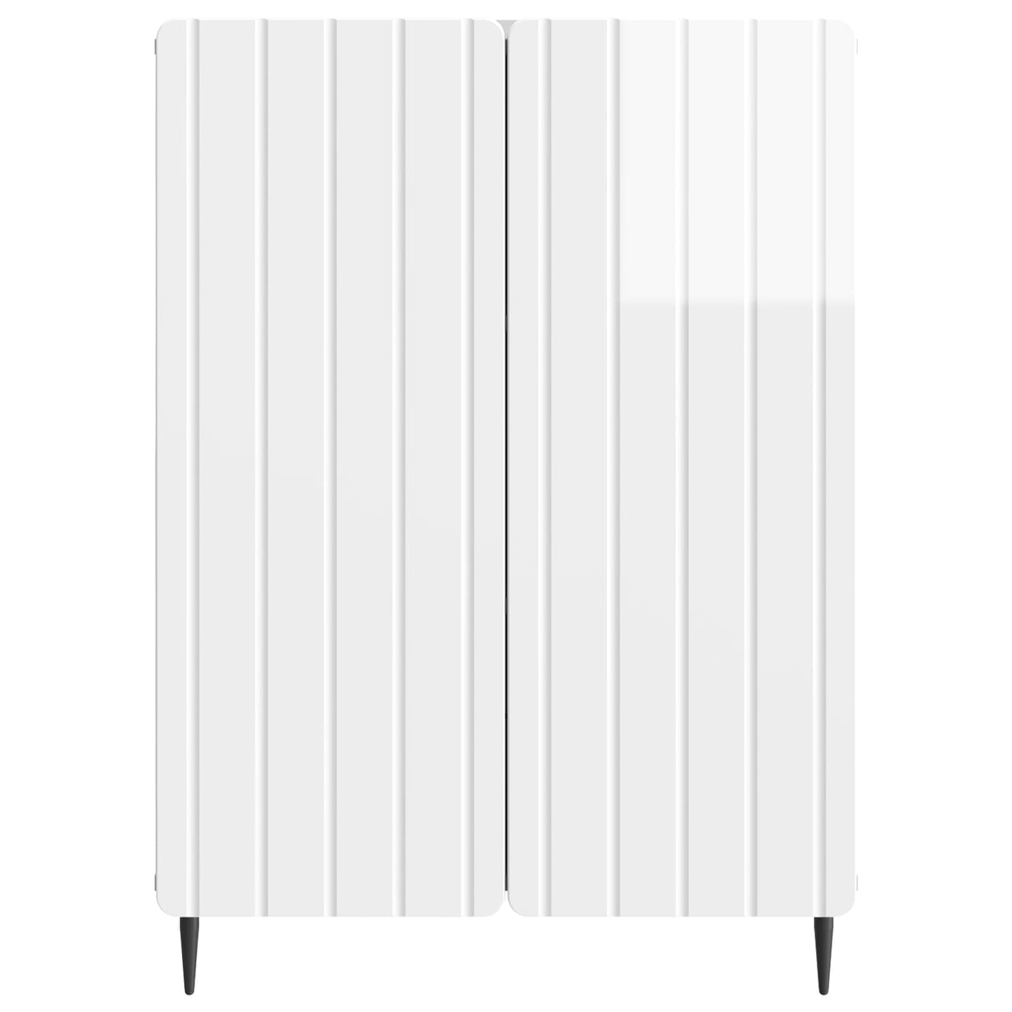 vidaXL Πλαϊνό γραφείο Γυαλιστερό Λευκό 66 x 34,5 x 92 εκ.