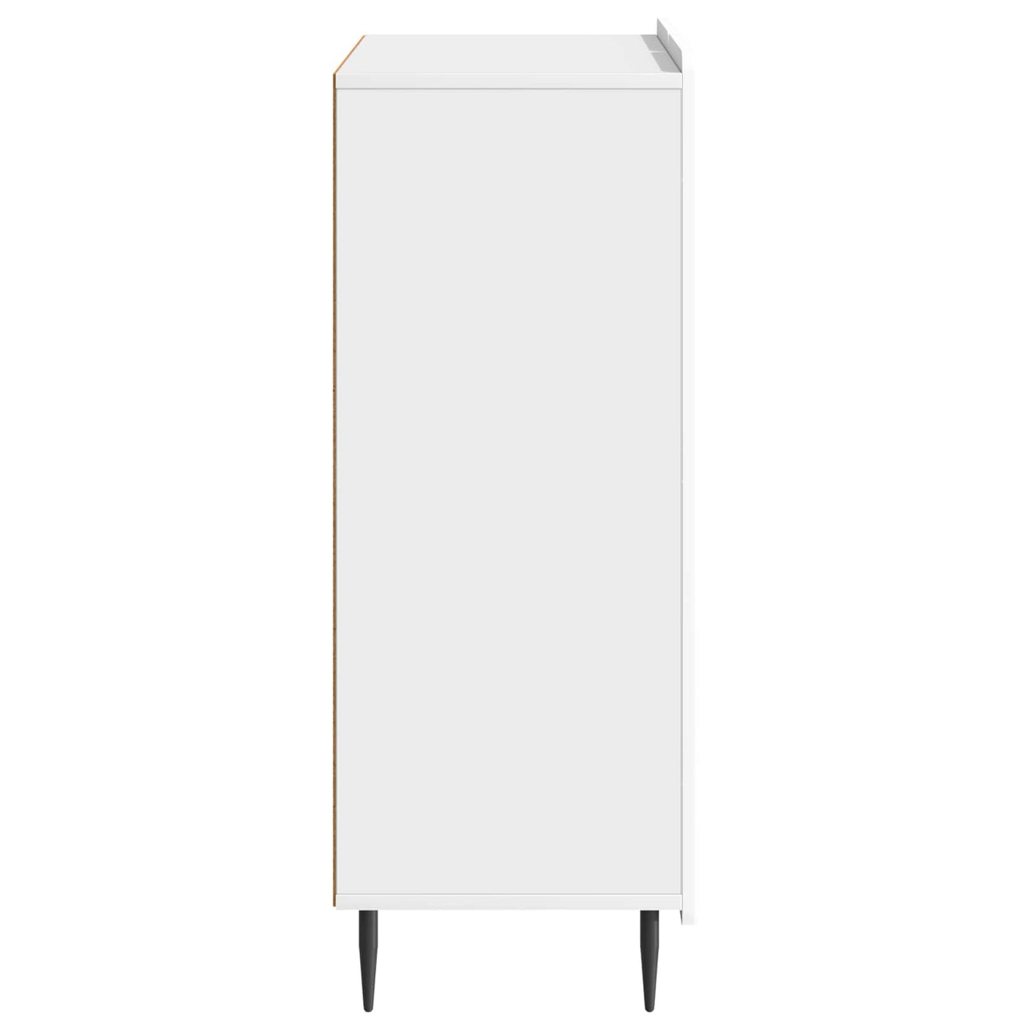 vidaXL Πλαϊνό γραφείο Γυαλιστερό Λευκό 66 x 34,5 x 92 εκ.