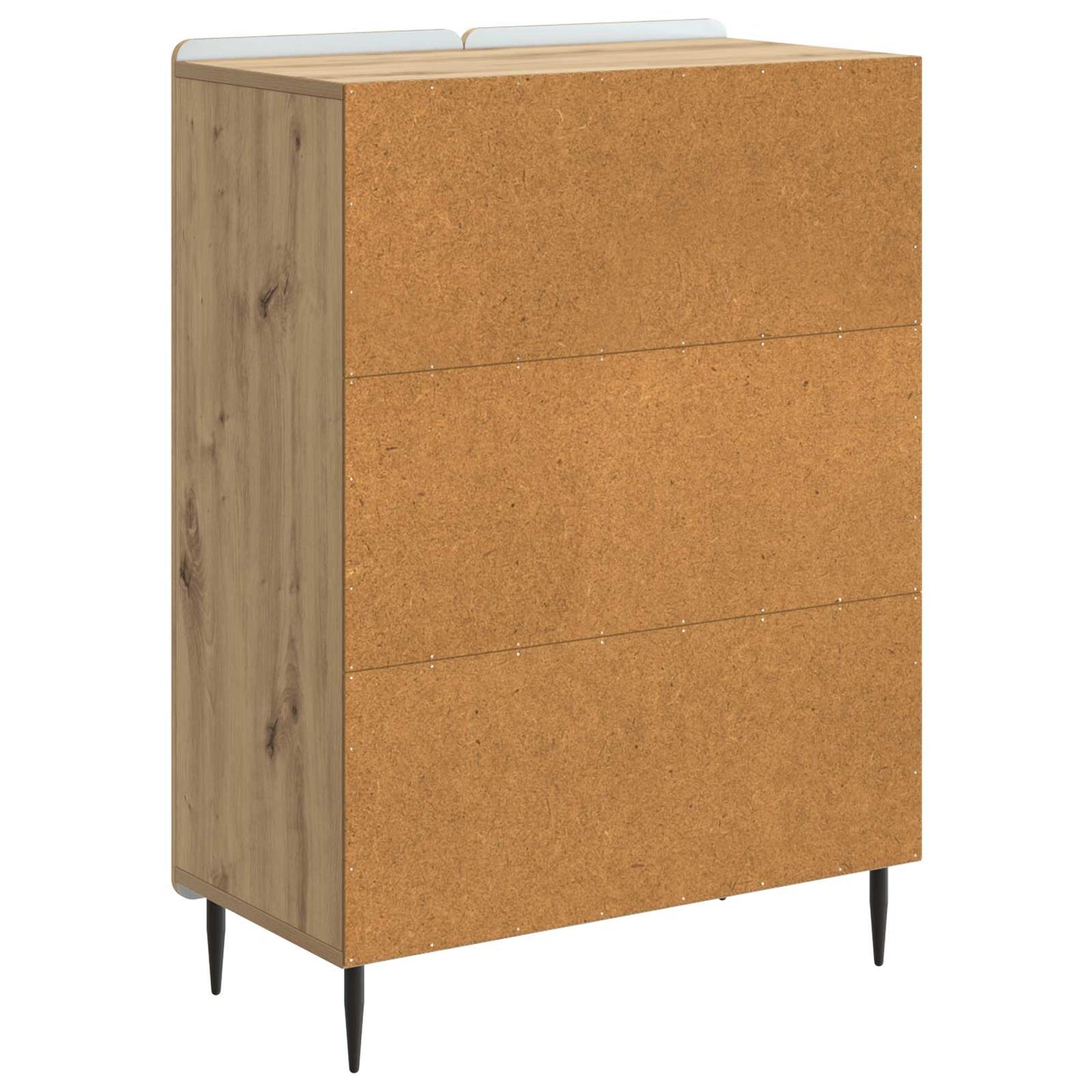 vidaXL Πλαϊνό γραφείο Artisan Δρυς 66 x 34,5 x 92 εκ.