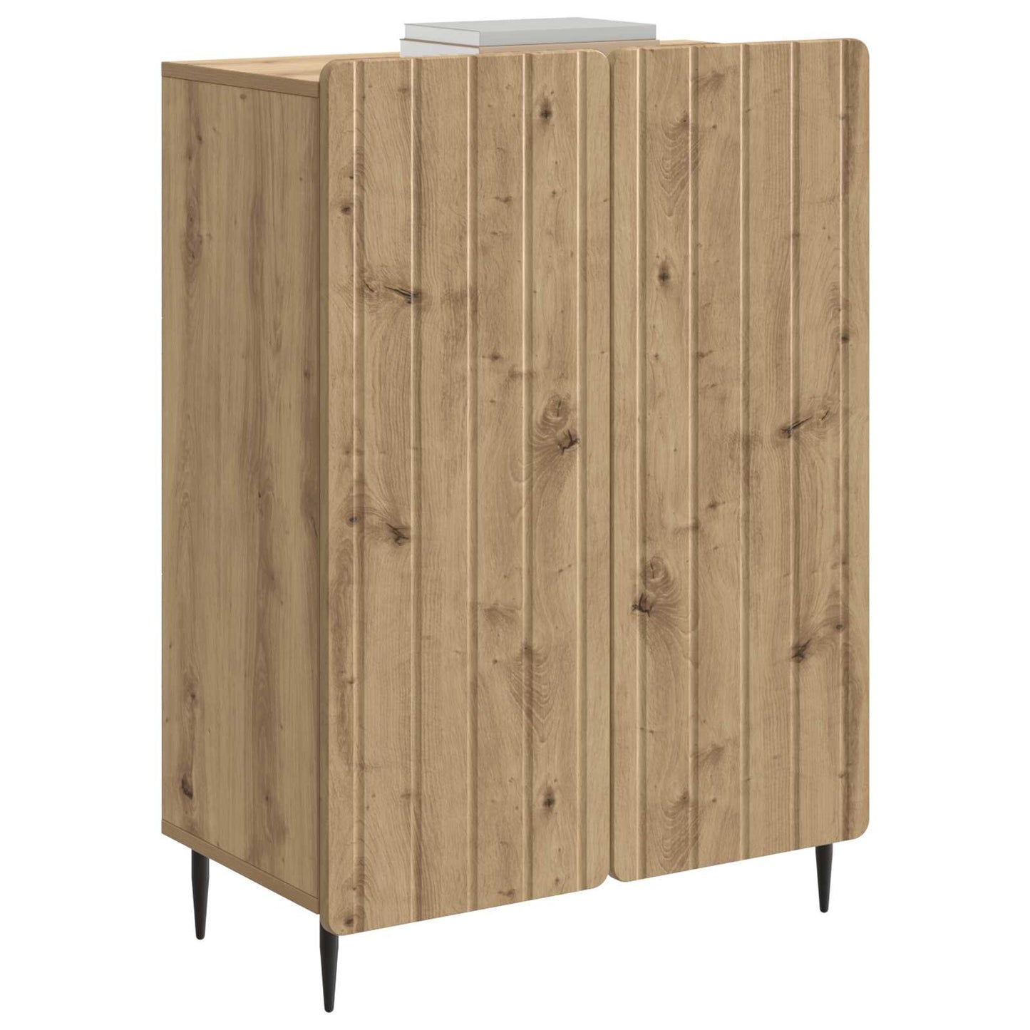vidaXL Πλαϊνό γραφείο Artisan Δρυς 66 x 34,5 x 92 εκ.