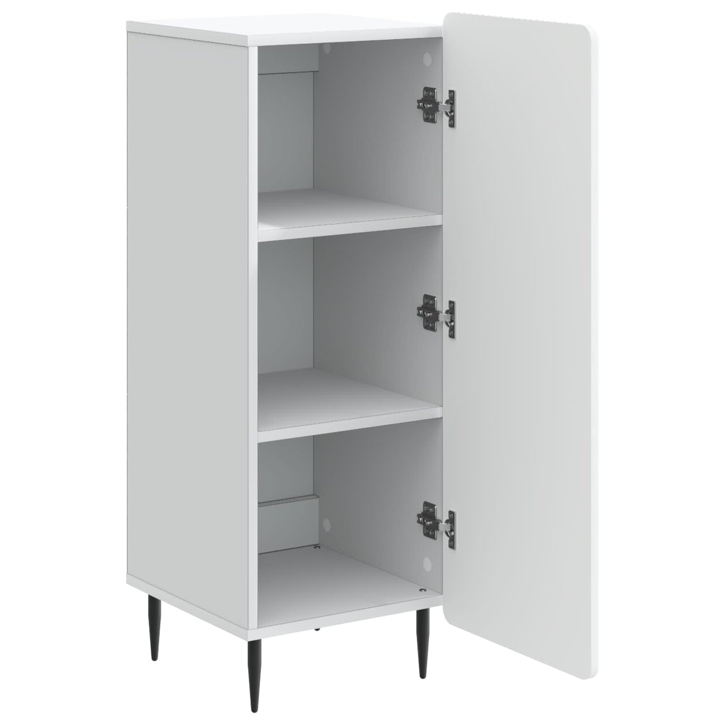 vidaXL Πλαϊνό γραφείο Λευκό 34,5 x 33 x 92 εκ. Επεξεργασμένο Ξύλο