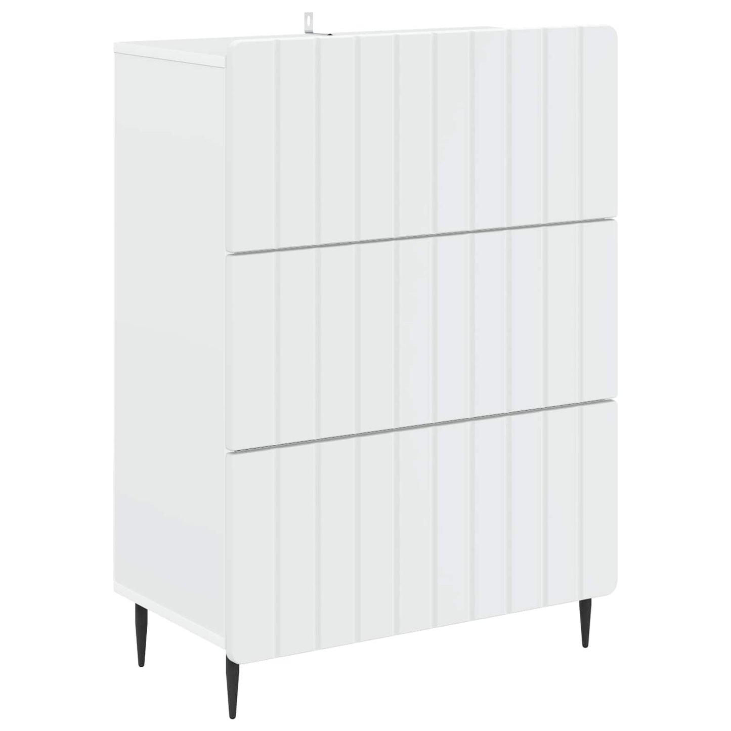 vidaXL Ντουλάπι με Συρτάρια Λευκό 66 x 34,5 x 92 εκ.