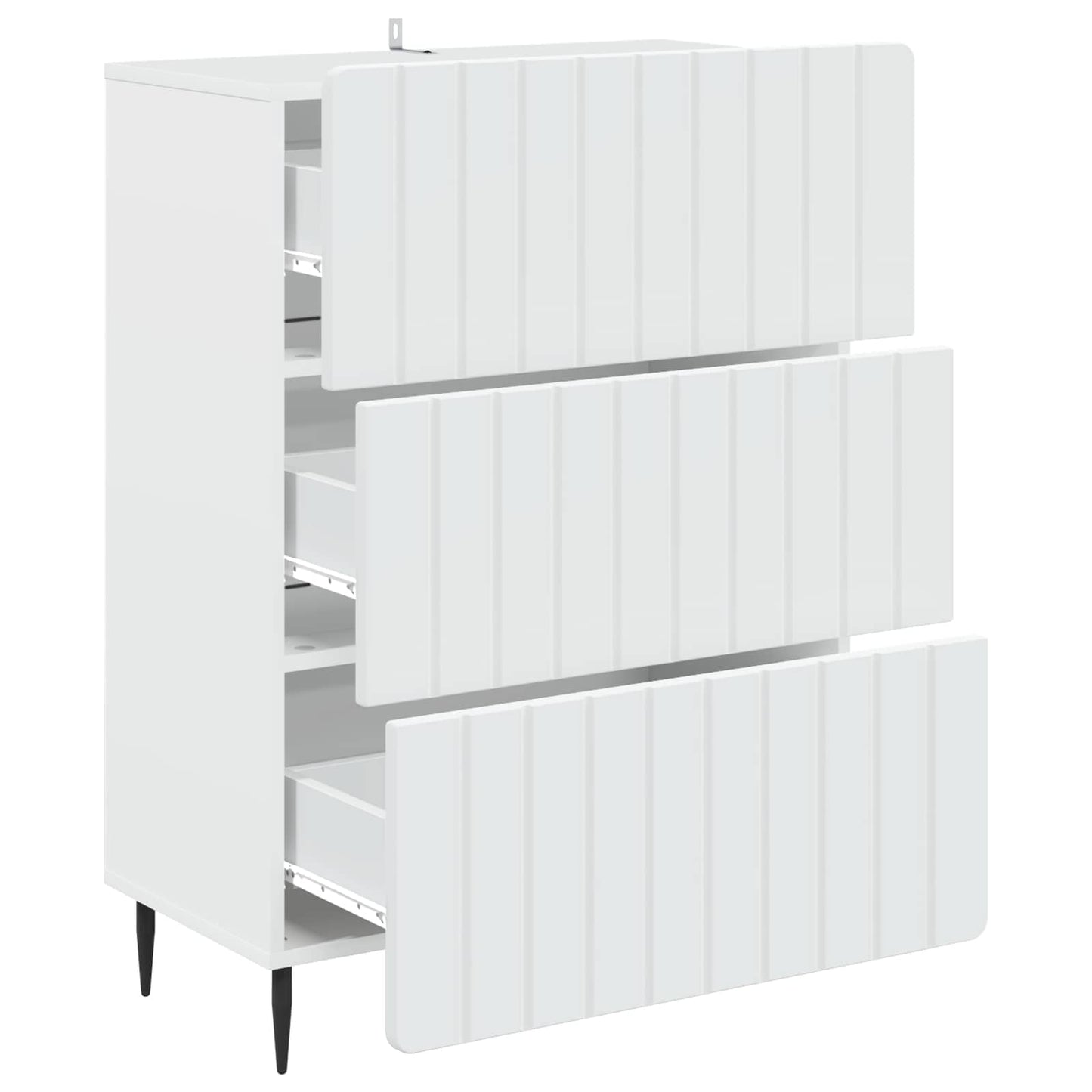 vidaXL Ντουλάπι με Συρτάρια Λευκό 66 x 34,5 x 92 εκ.