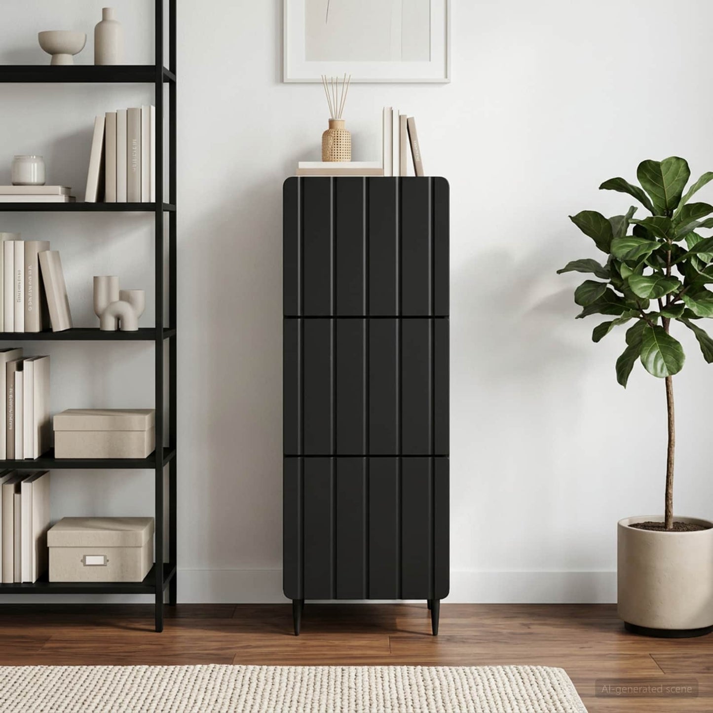 vidaXL Ντουλάπι με Συρτάρια 33 x 34,5 x 92 εκ. Επεξεργασμένο Ξύλο