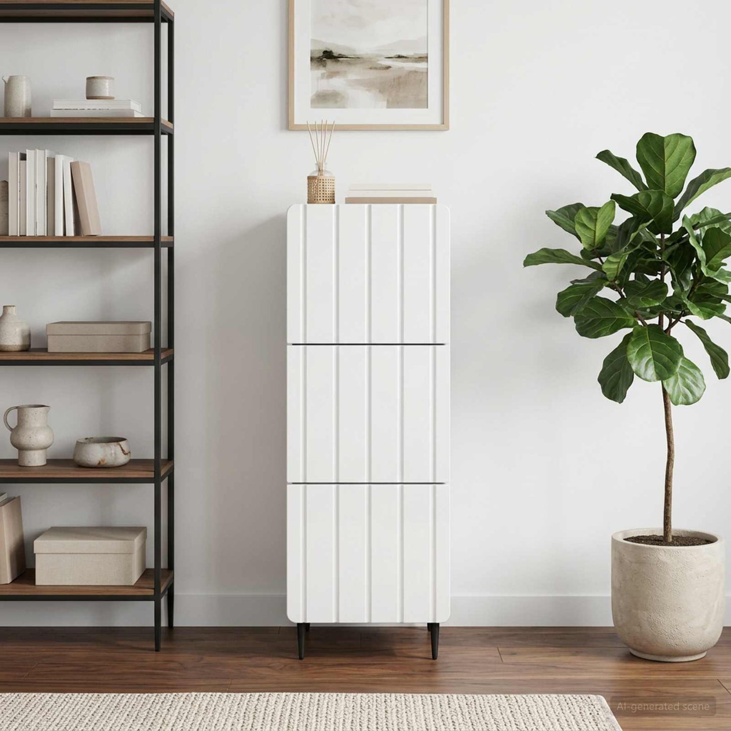vidaXL Ντουλάπι με Συρτάρια 33 x 34,5 x 92 εκ. Επεξεργασμένο Ξύλο