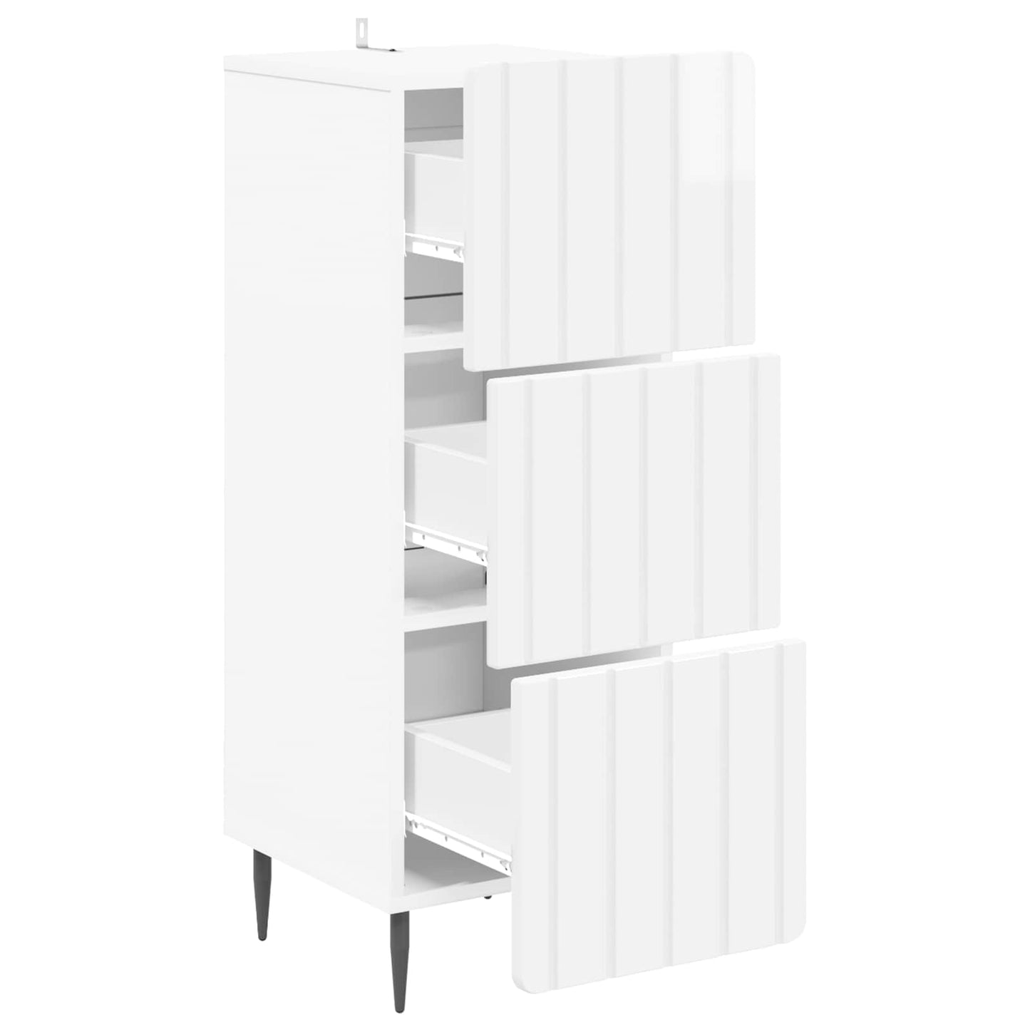 vidaXL Ντουλάπι με Συρτάρια 33 x 34,5 x 92 εκ. Επεξεργασμένο Ξύλο