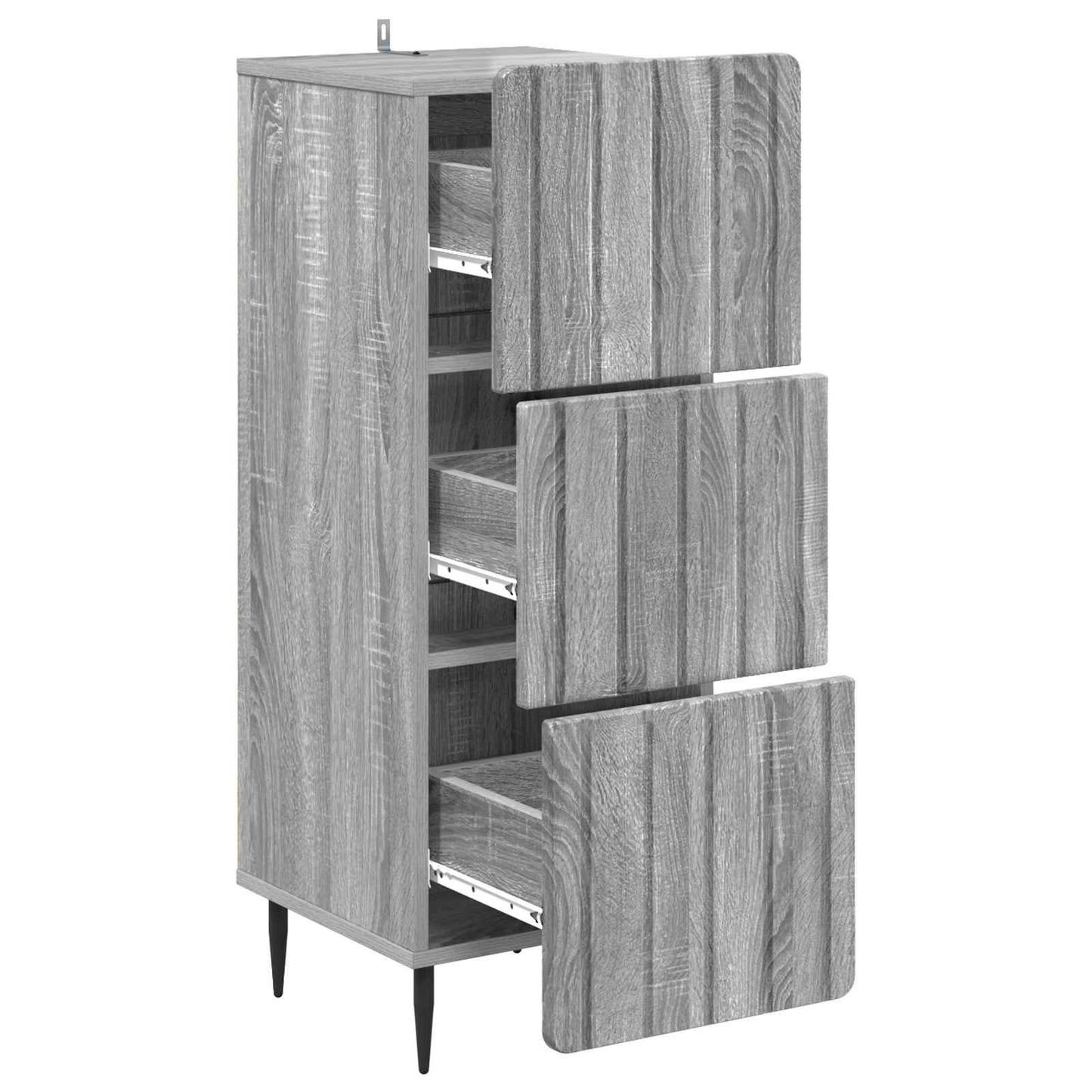 vidaXL Ντουλάπι με Συρτάρια 33 x 34,5 x 92 εκ. Επεξεργασμένο Ξύλο