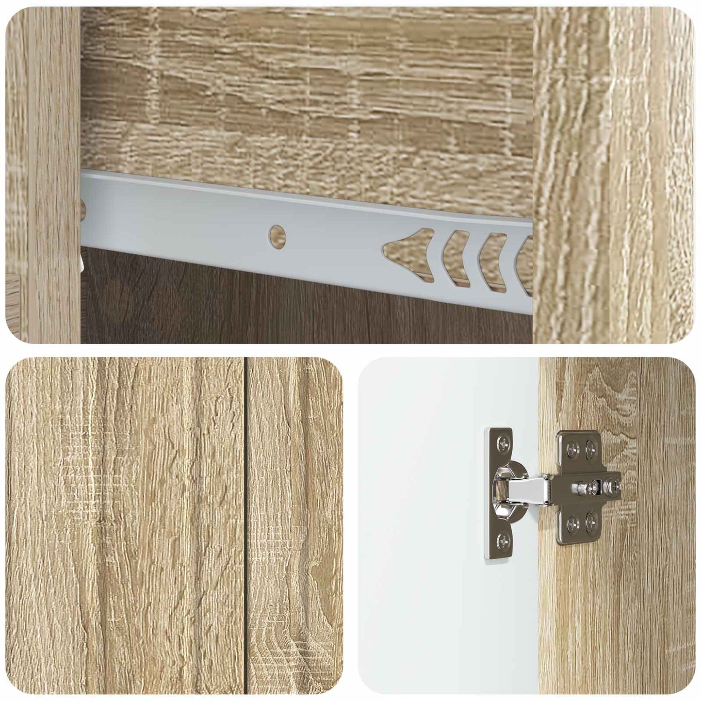 vidaXL Πλαϊνό γραφείο με συρτάρι Sonoma Δρυς 66 x 34,5 x 91,5 εκ