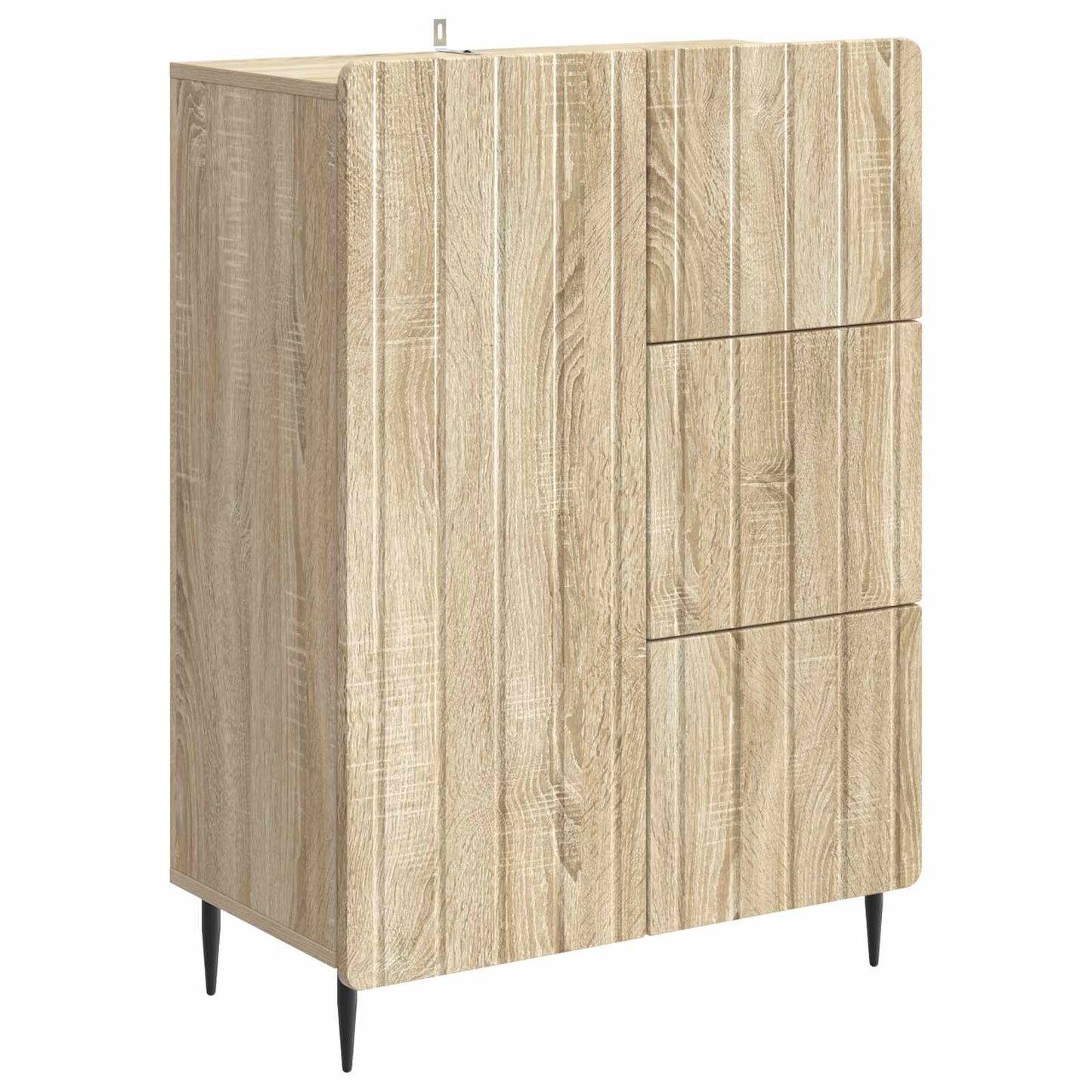 vidaXL Πλαϊνό γραφείο με συρτάρι Sonoma Δρυς 66 x 34,5 x 91,5 εκ