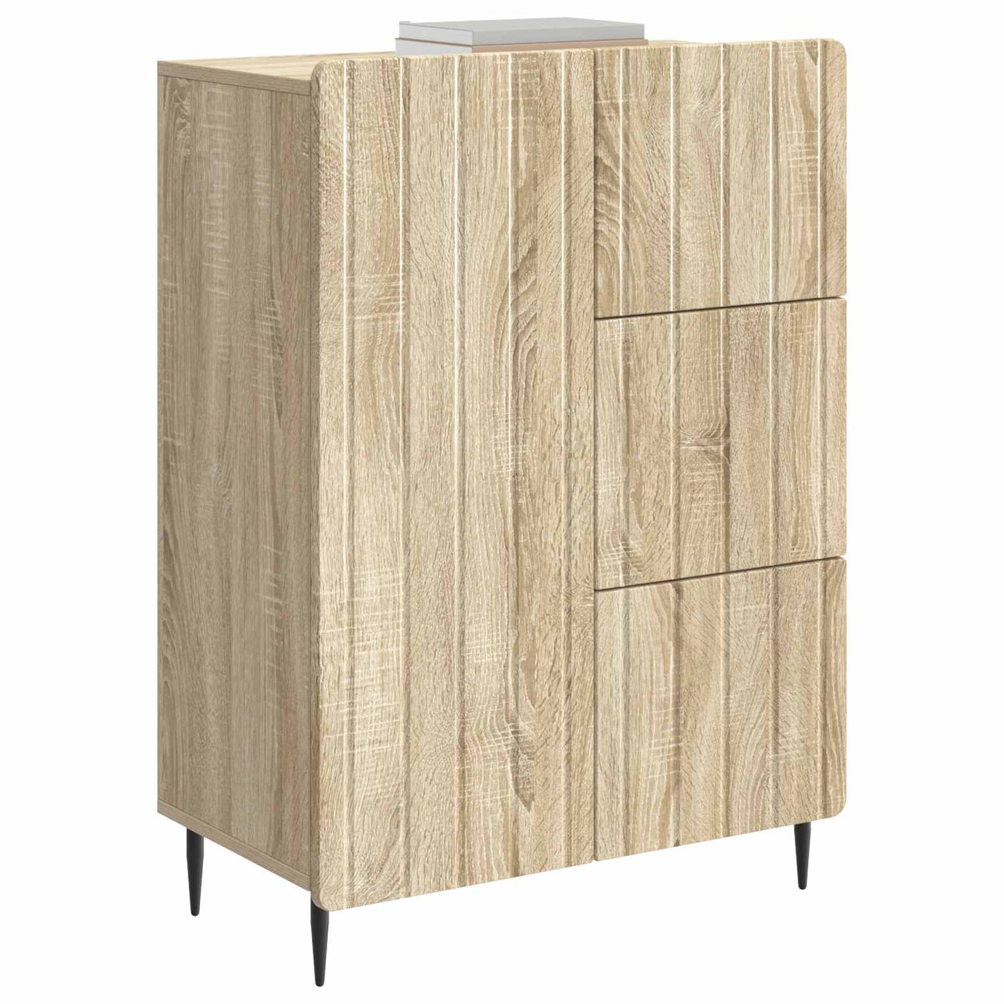 vidaXL Πλαϊνό γραφείο με συρτάρι Sonoma Δρυς 66 x 34,5 x 91,5 εκ