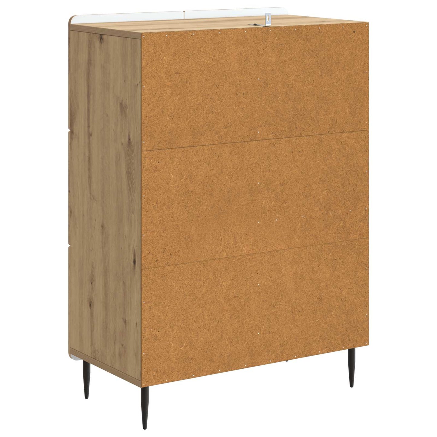 vidaXL Πλαϊνό γραφείο Artisan Δρυς 66 x 34,5 x 91,5 εκ
