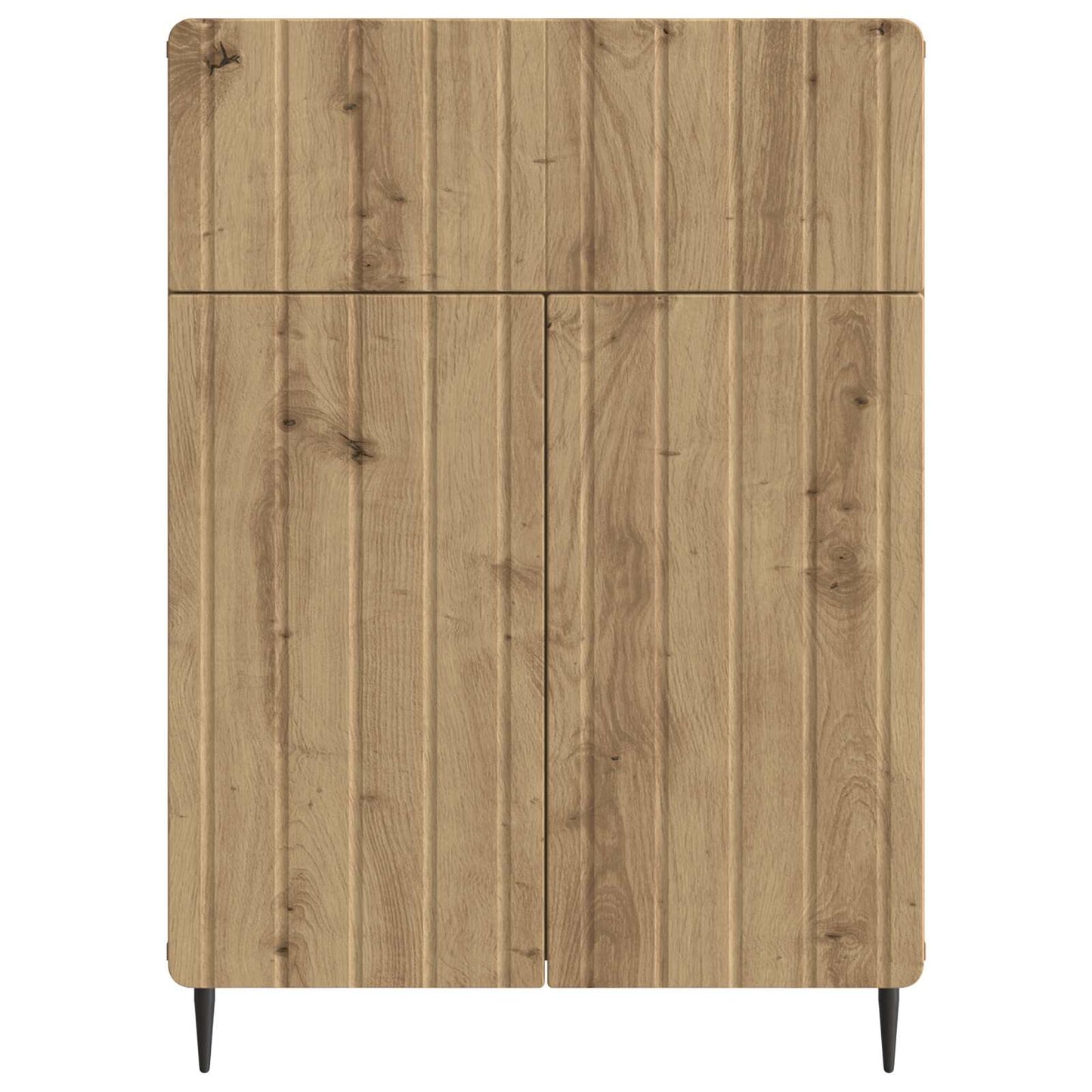 vidaXL Πλαϊνό γραφείο Artisan Δρυς 66 x 34,5 x 92 εκ.