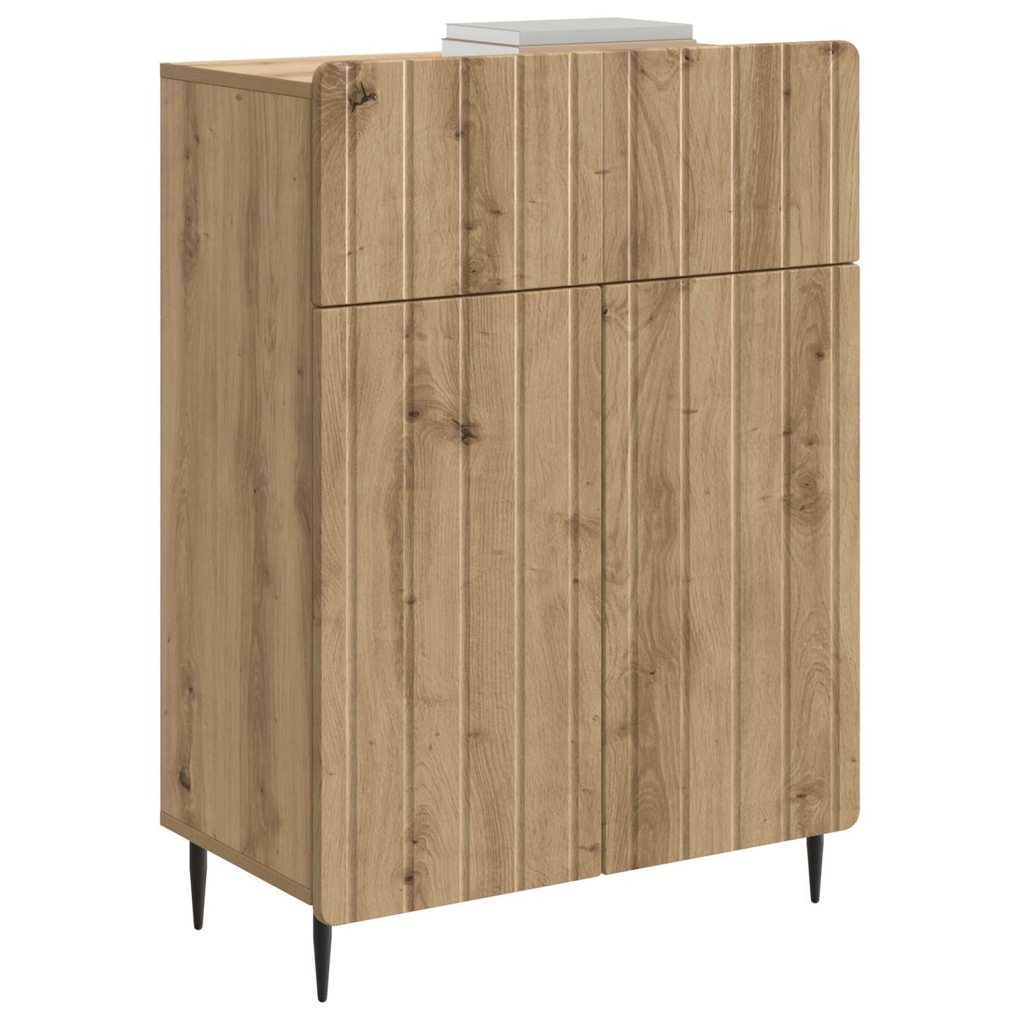 vidaXL Πλαϊνό γραφείο Artisan Δρυς 66 x 34,5 x 92 εκ.