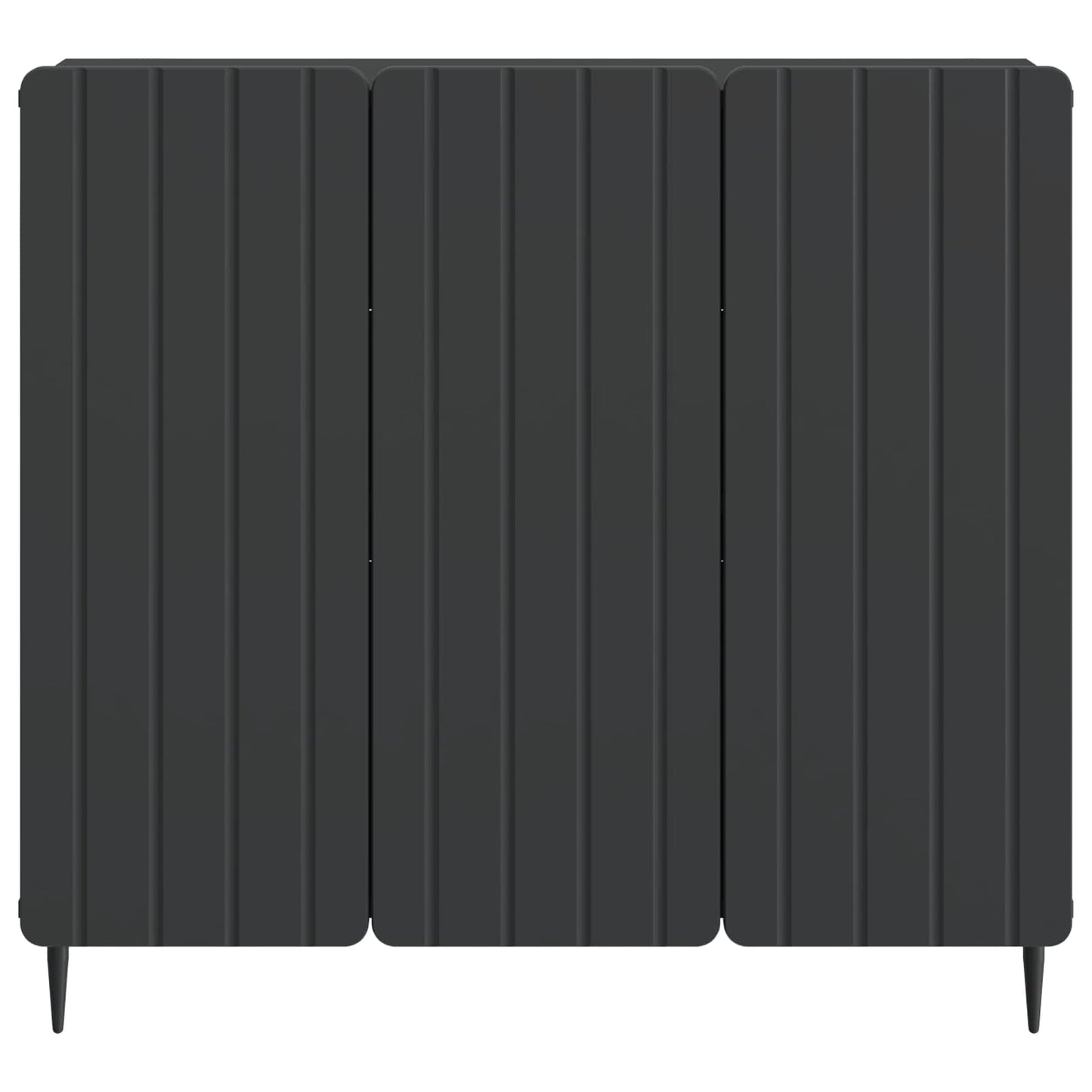vidaXL Πλαϊνό γραφείο Μαύρο 89 x 34,5 x 82 εκ. Επεξεργασμένο Ξύλο
