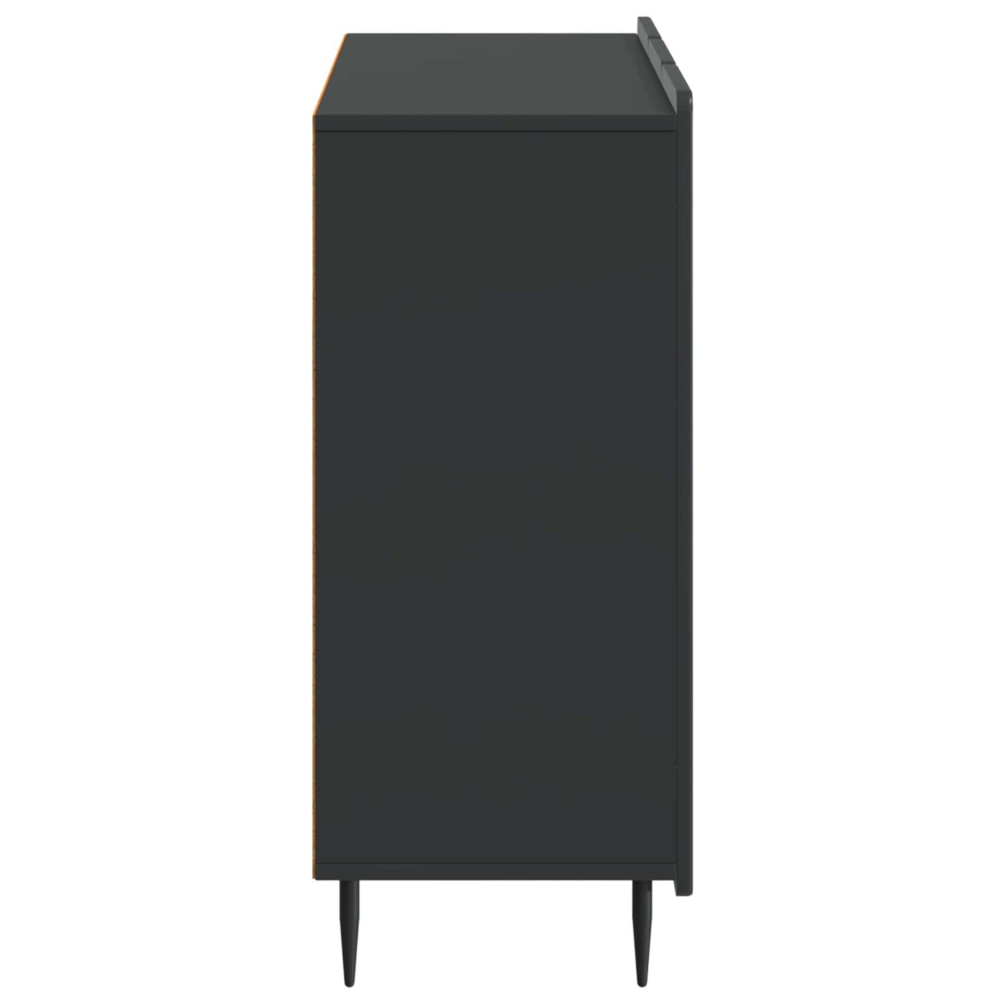 vidaXL Πλαϊνό γραφείο Μαύρο 89 x 34,5 x 82 εκ. Επεξεργασμένο Ξύλο