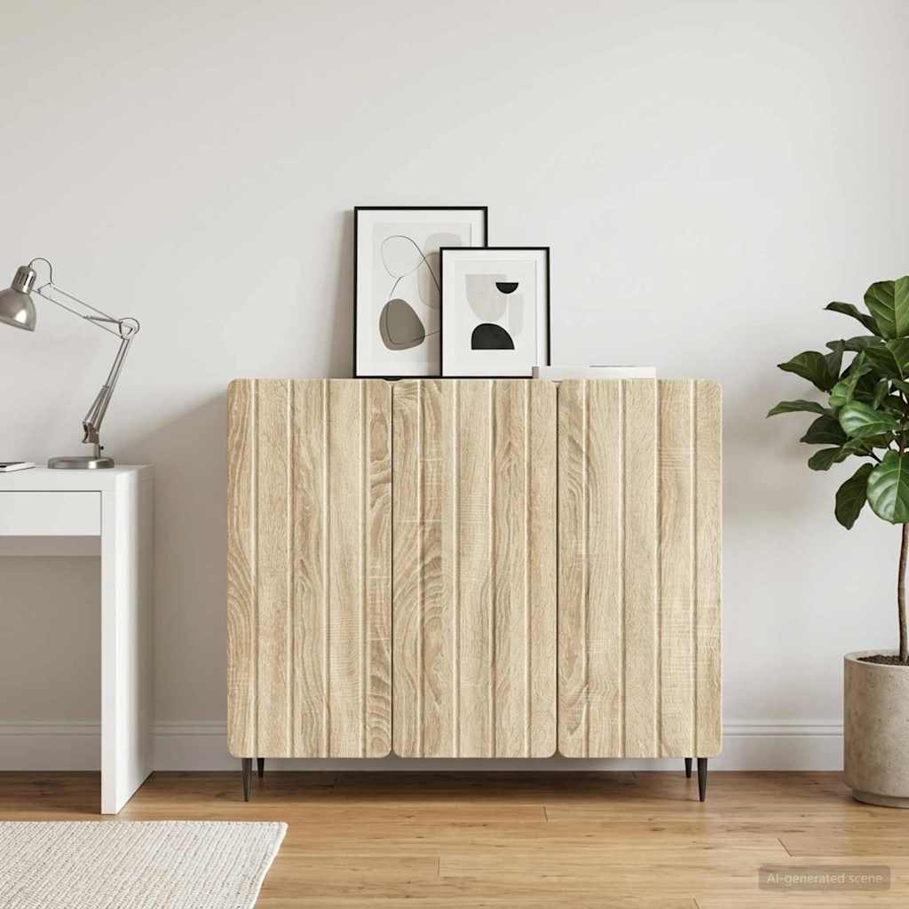 vidaXL Πλαϊνό γραφείο Sonoma Δρυς 89 x 34,5 x 82 εκ.