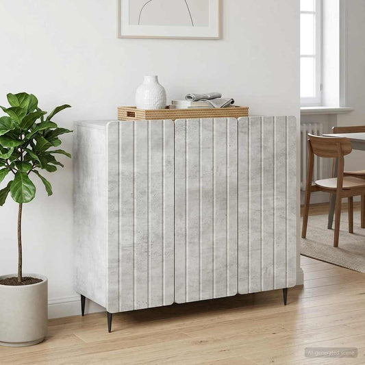 vidaXL Πλαϊνό γραφείο Γκρι Σκυροδέματος 89 x 34,5 x 82 εκ.