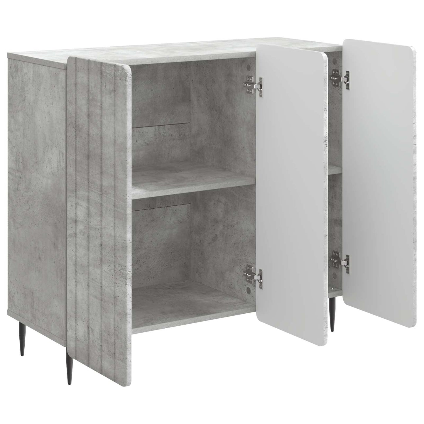vidaXL Πλαϊνό γραφείο Γκρι Σκυροδέματος 89 x 34,5 x 82 εκ.