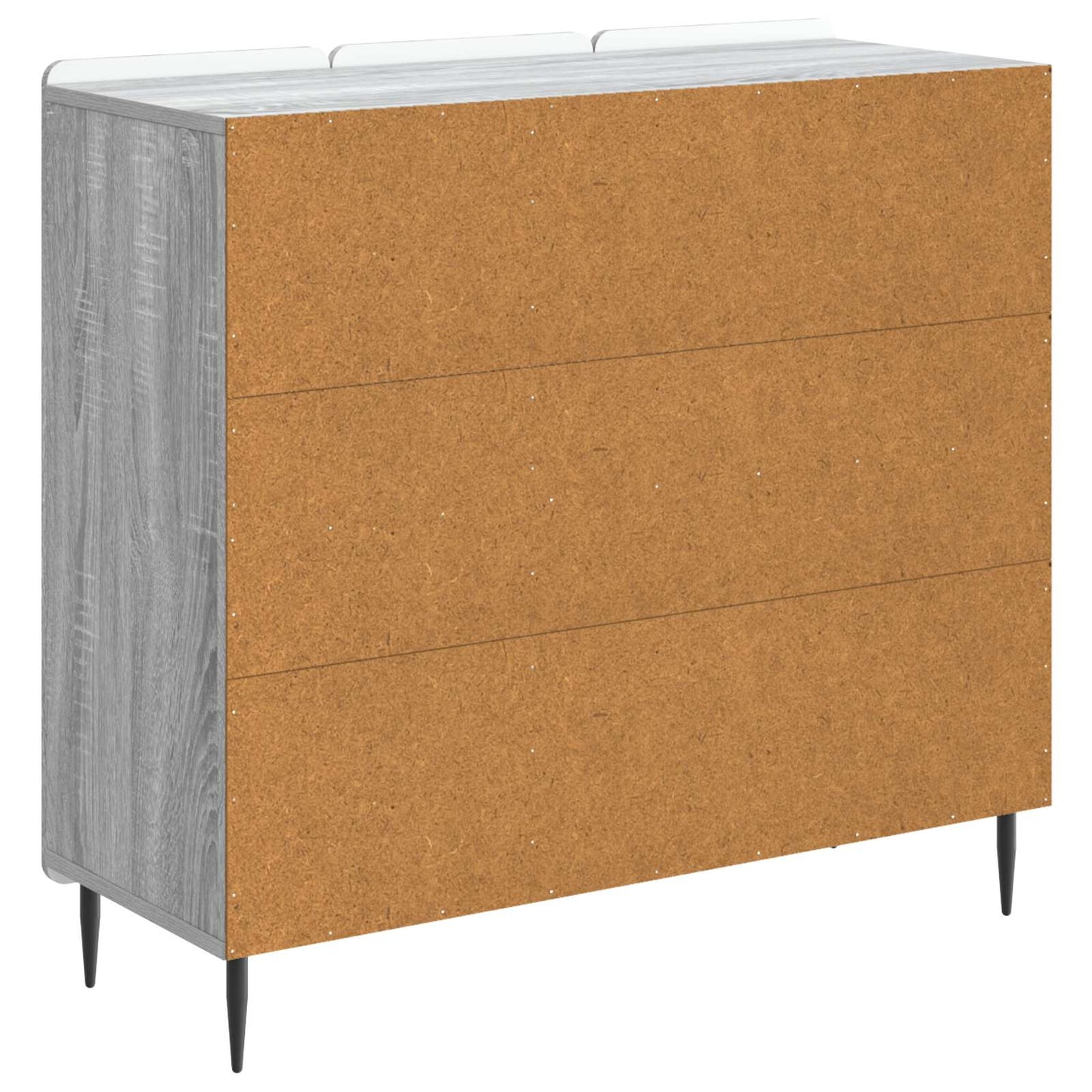 vidaXL Πλαϊνό γραφείο Γκρι Sonoma 89 x 34,5 x 82 εκ.
