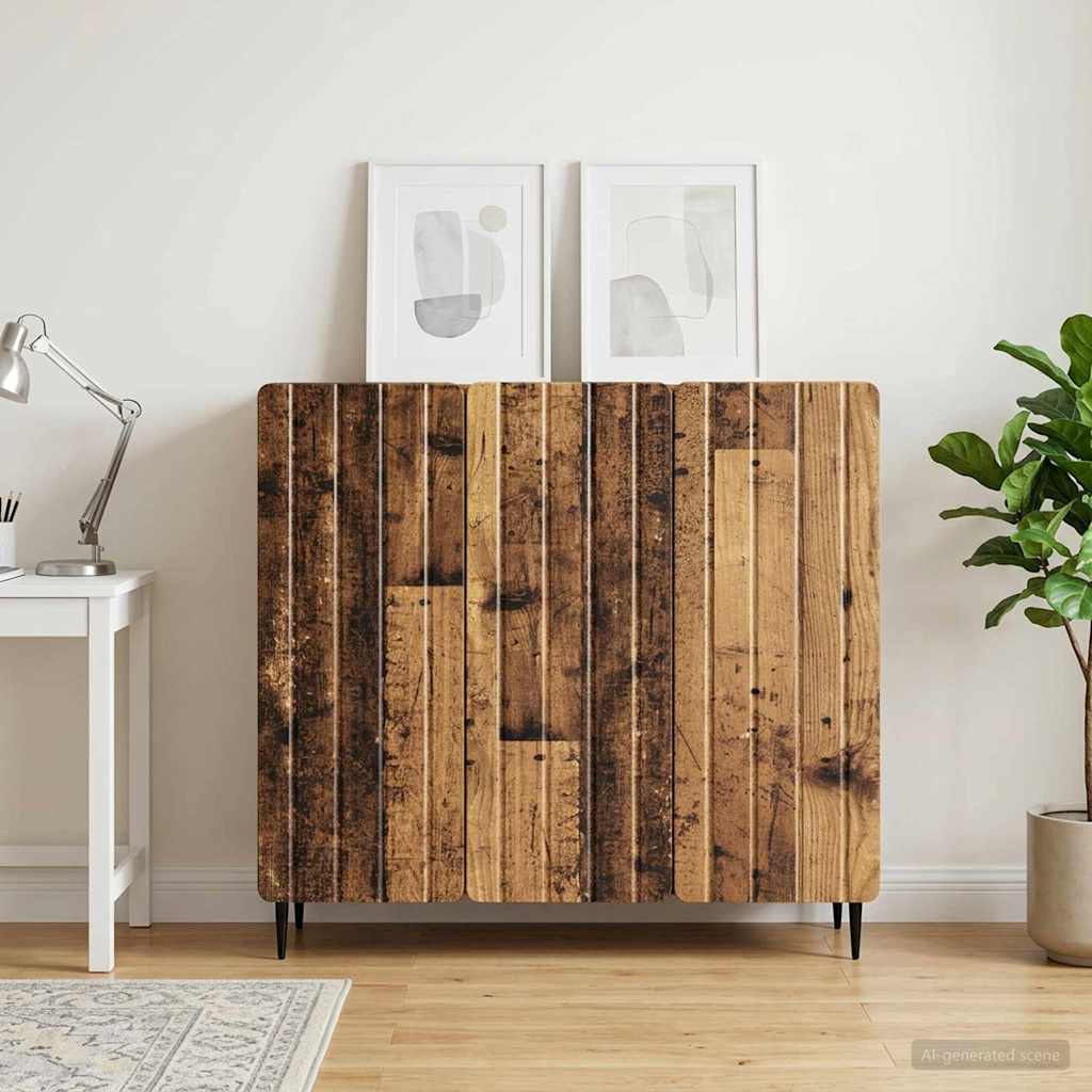vidaXL Πλαϊνό γραφείο Παλαιωμένο ξύλο 89 x 34,5 x 82 εκ.