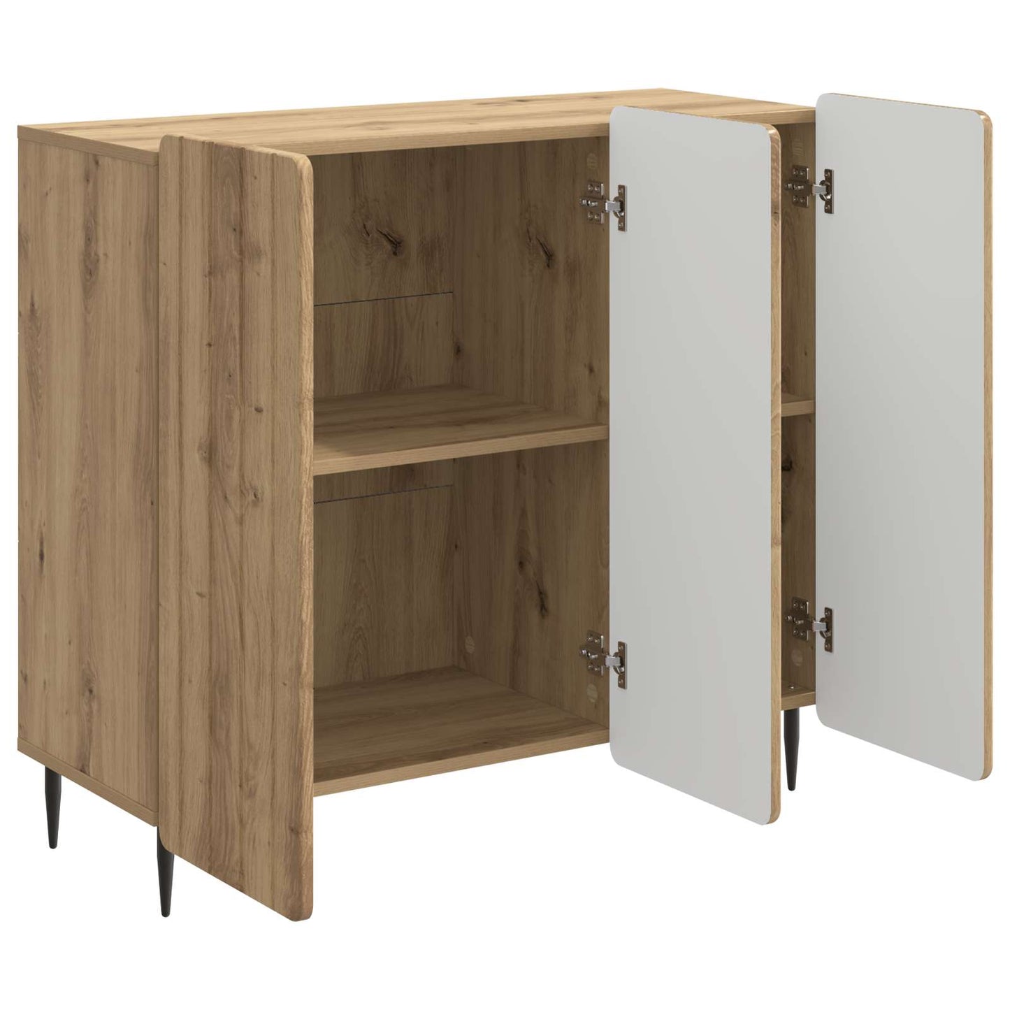 vidaXL Πλαϊνό γραφείο Artisan Δρυς 89 x 34,5 x 82 εκ.