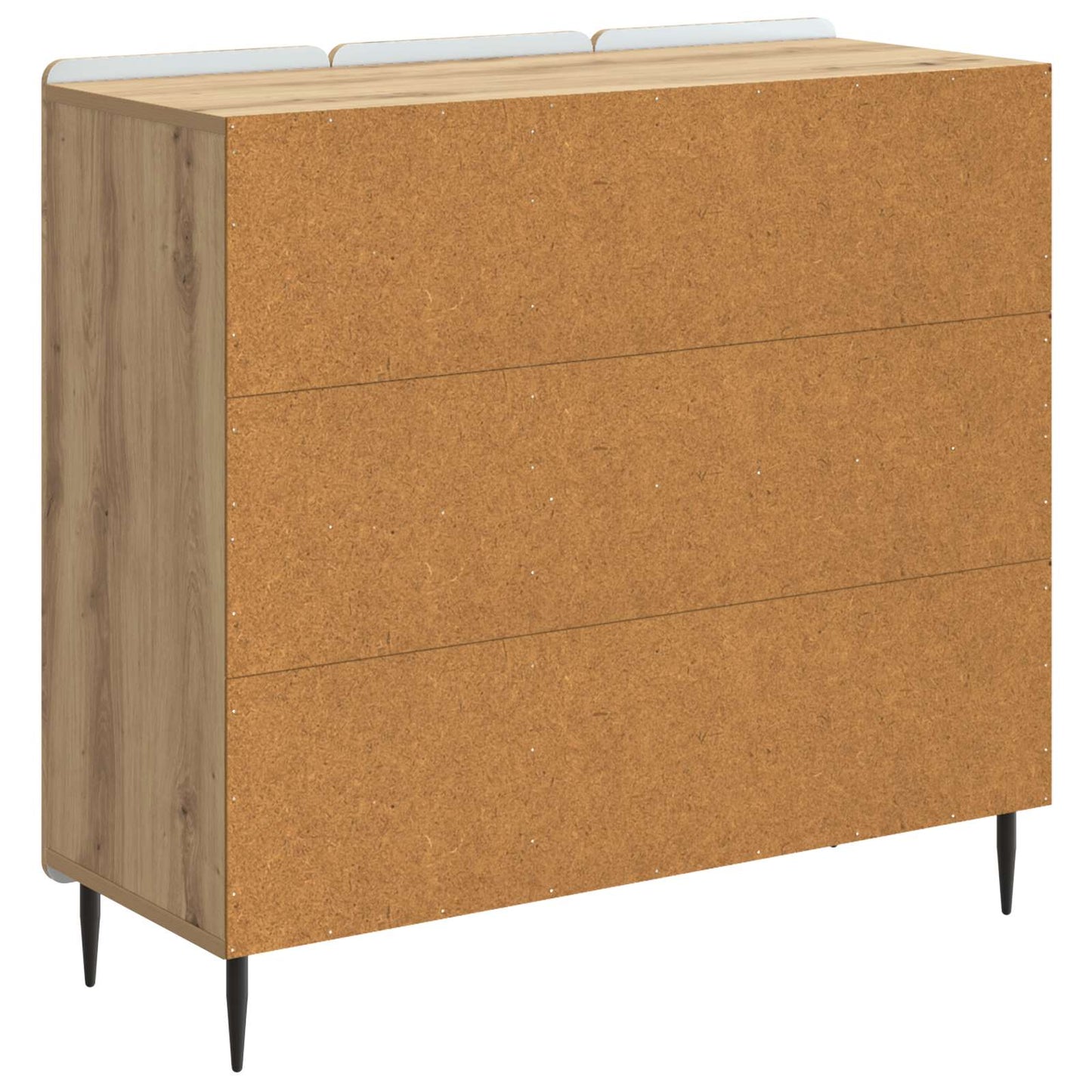 vidaXL Πλαϊνό γραφείο Artisan Δρυς 89 x 34,5 x 82 εκ.