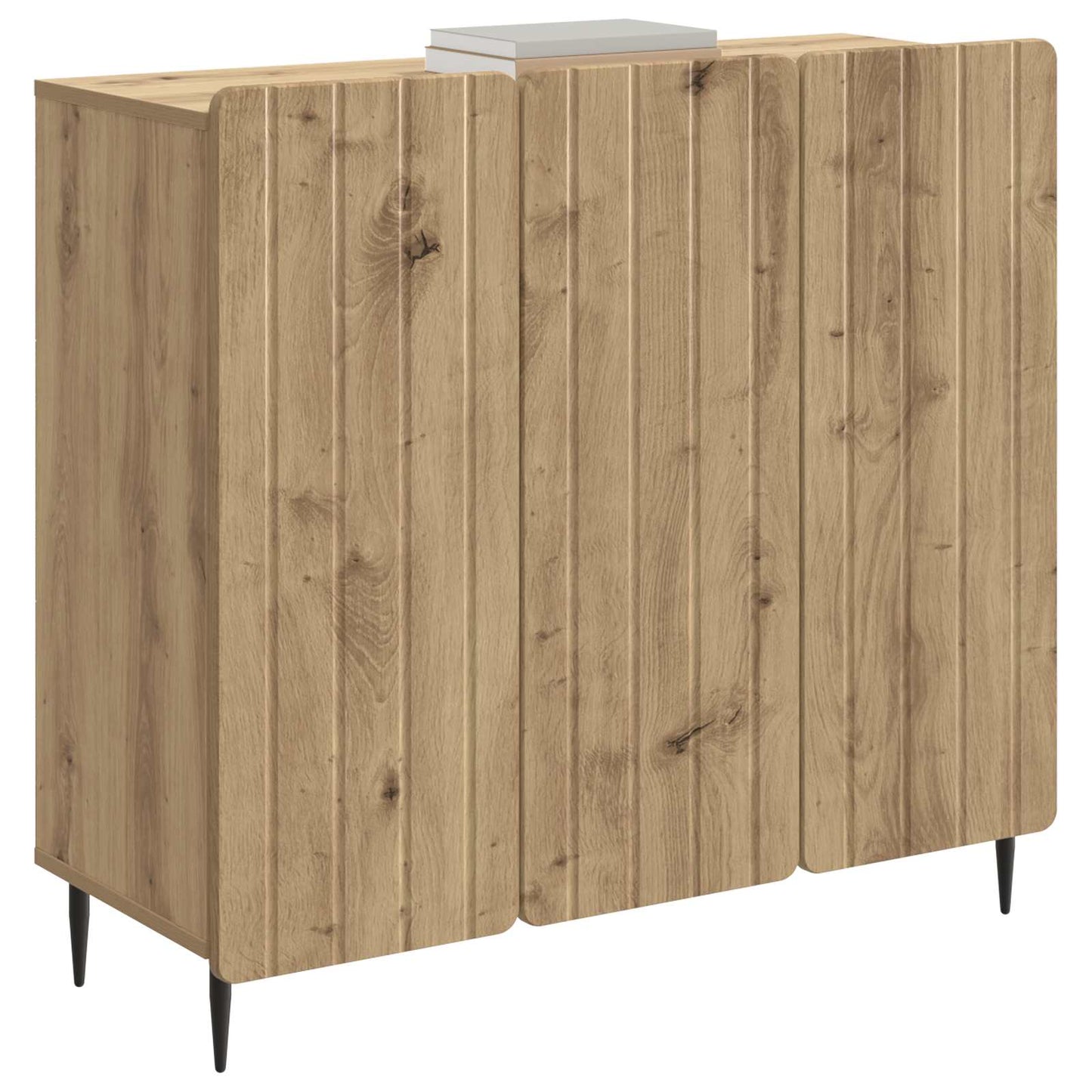 vidaXL Πλαϊνό γραφείο Artisan Δρυς 89 x 34,5 x 82 εκ.