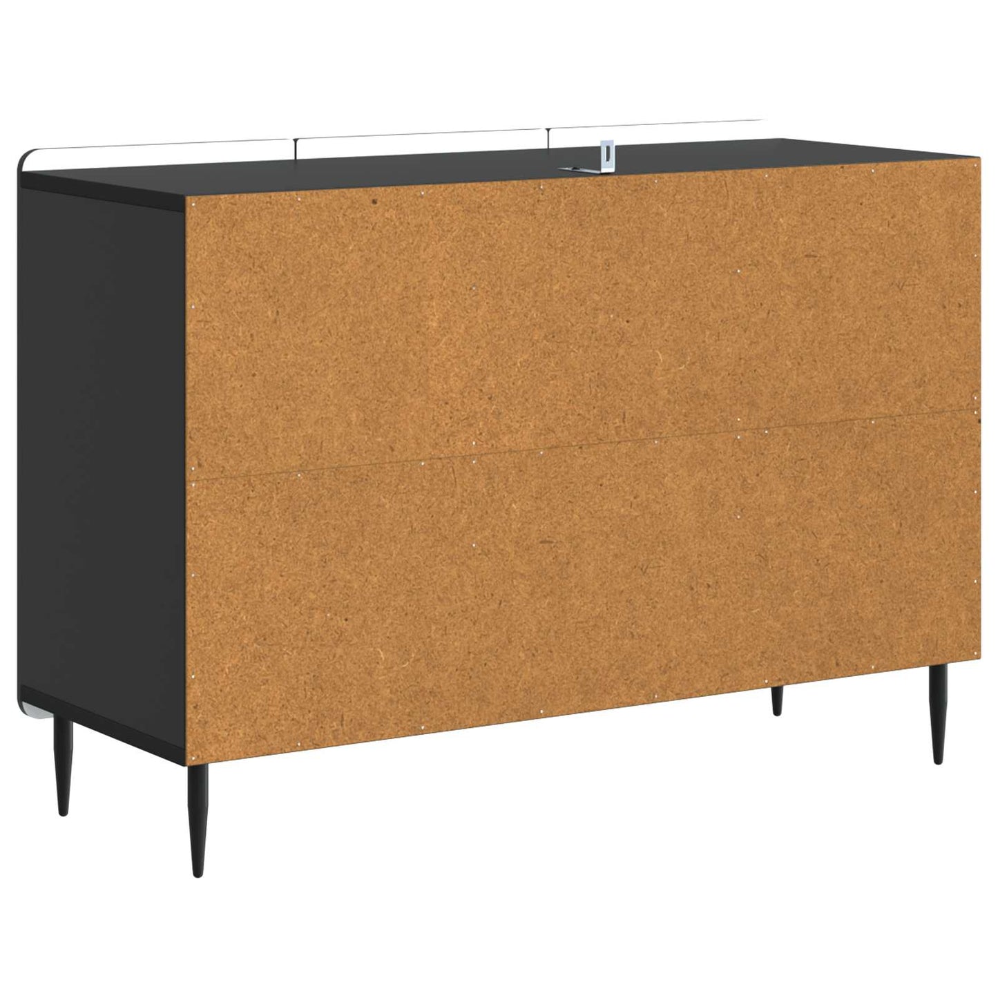 vidaXL Πλαϊνό γραφείο Μαύρο 89 x 34,5 x 62 εκ. Επεξεργασμένο Ξύλο