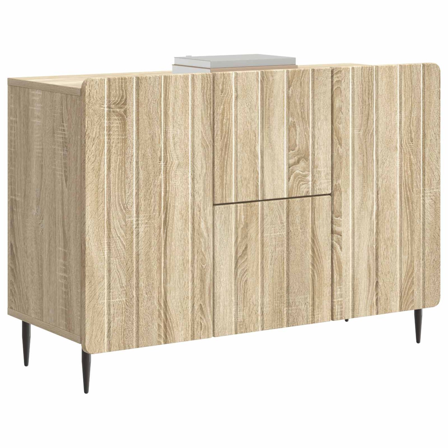 vidaXL Πλαϊνό γραφείο με συρτάρι Sonoma Δρυς 89 x 34,5 x 62 εκ.