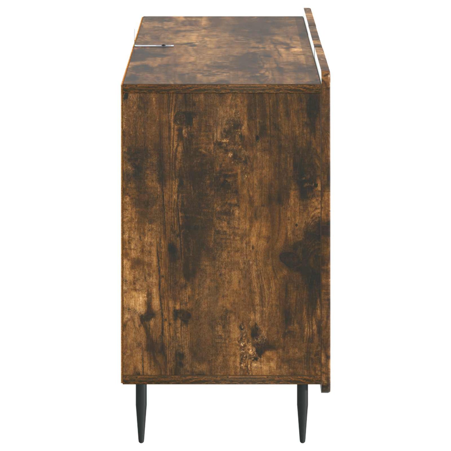 vidaXL Πλαϊνό γραφείο Καπνισμένο Ξύλο Δρυός 89 x 34,5 x 62 εκ.