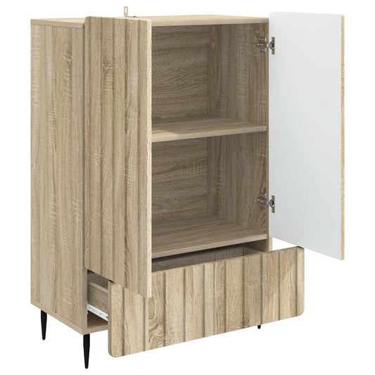 vidaXL Πλαϊνό γραφείο με συρτάρι Sonoma Δρυς 66 x 34,5 x 97 εκ.