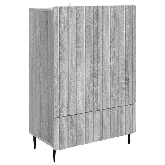 vidaXL Πλαϊνό γραφείο με συρτάρι Γκρι Sonoma 66 x 34,5 x 97 εκ.