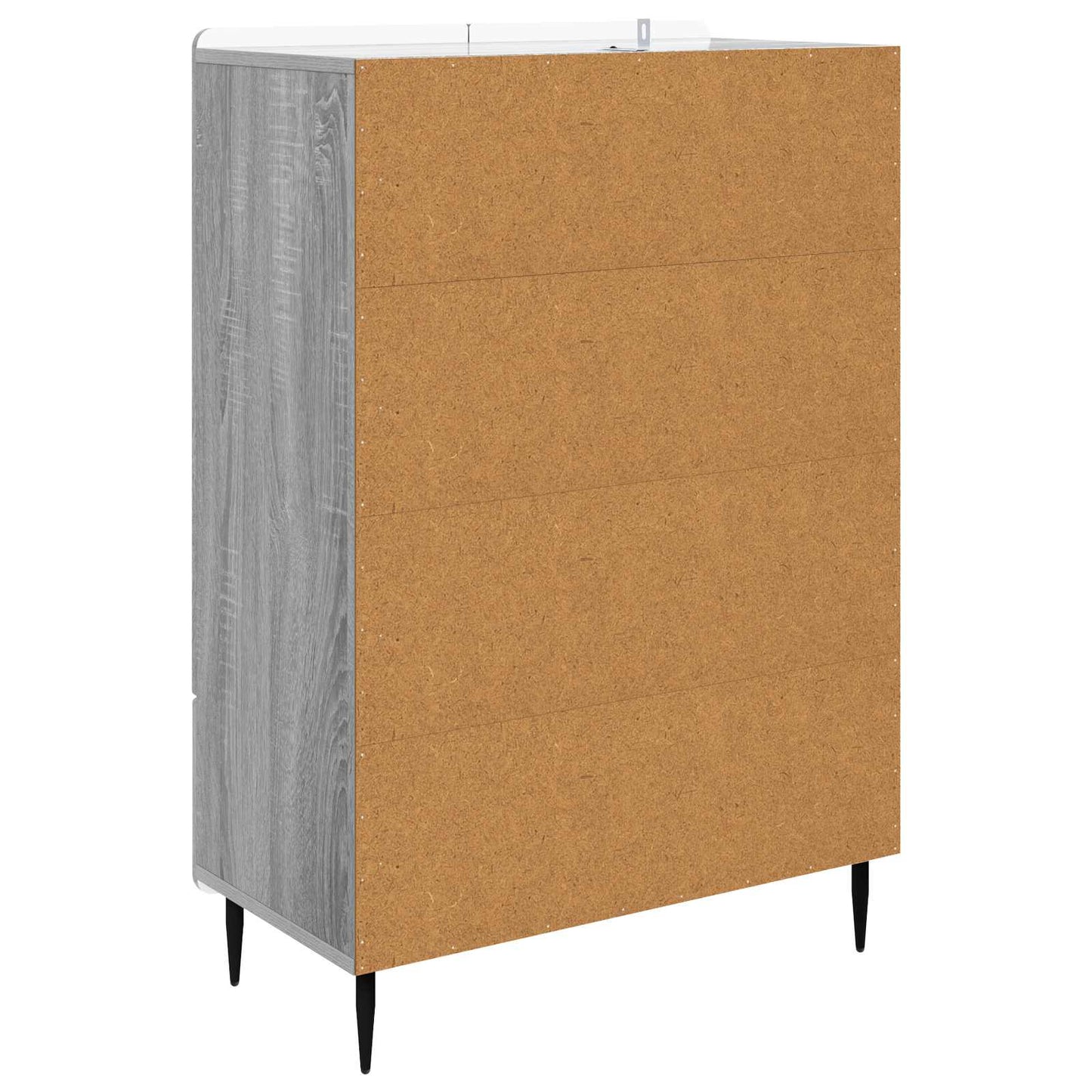 vidaXL Πλαϊνό γραφείο με συρτάρι Γκρι Sonoma 66 x 34,5 x 97 εκ.