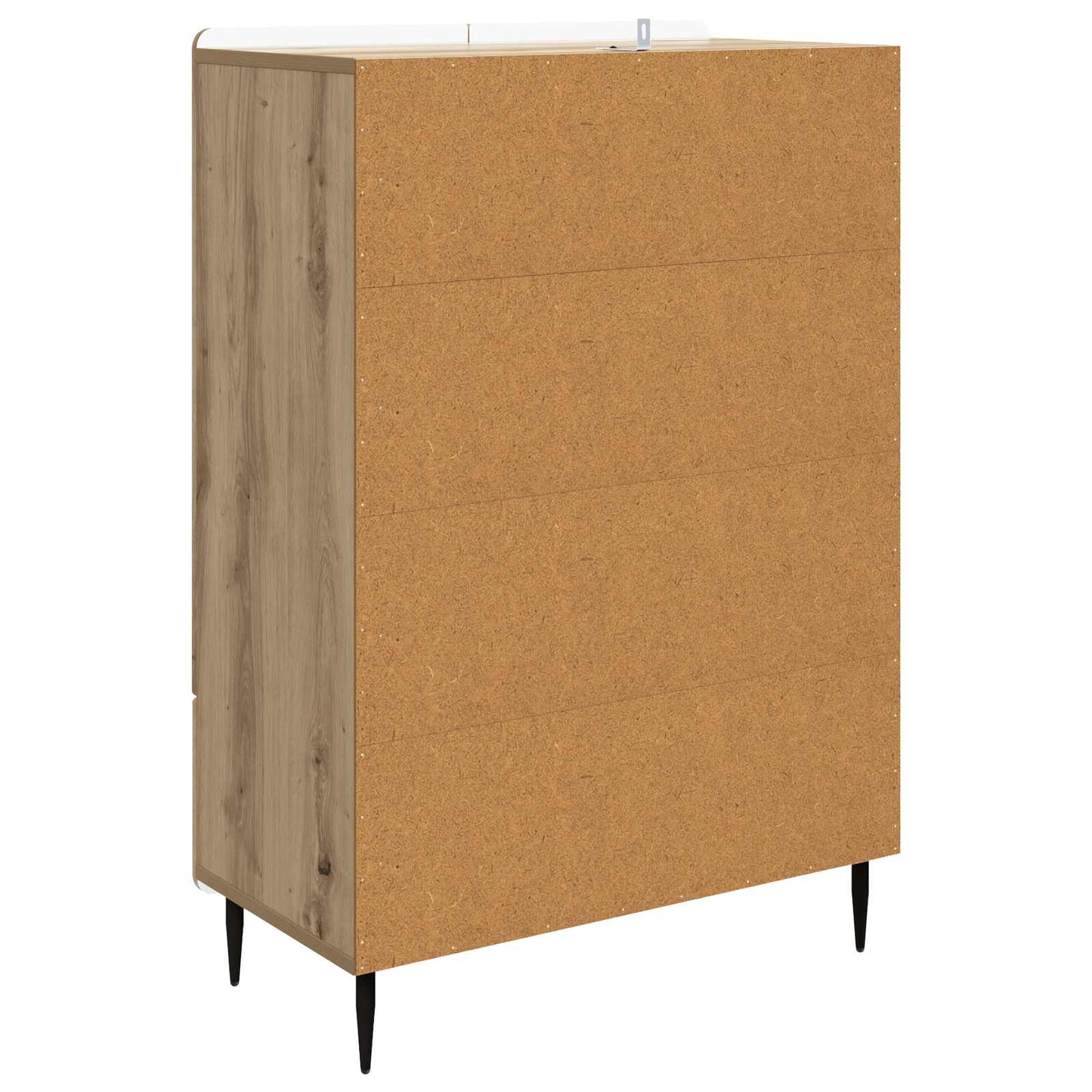 vidaXL Πλαϊνό γραφείο Artisan Δρυς 66 x 34,5 x 97 εκ.